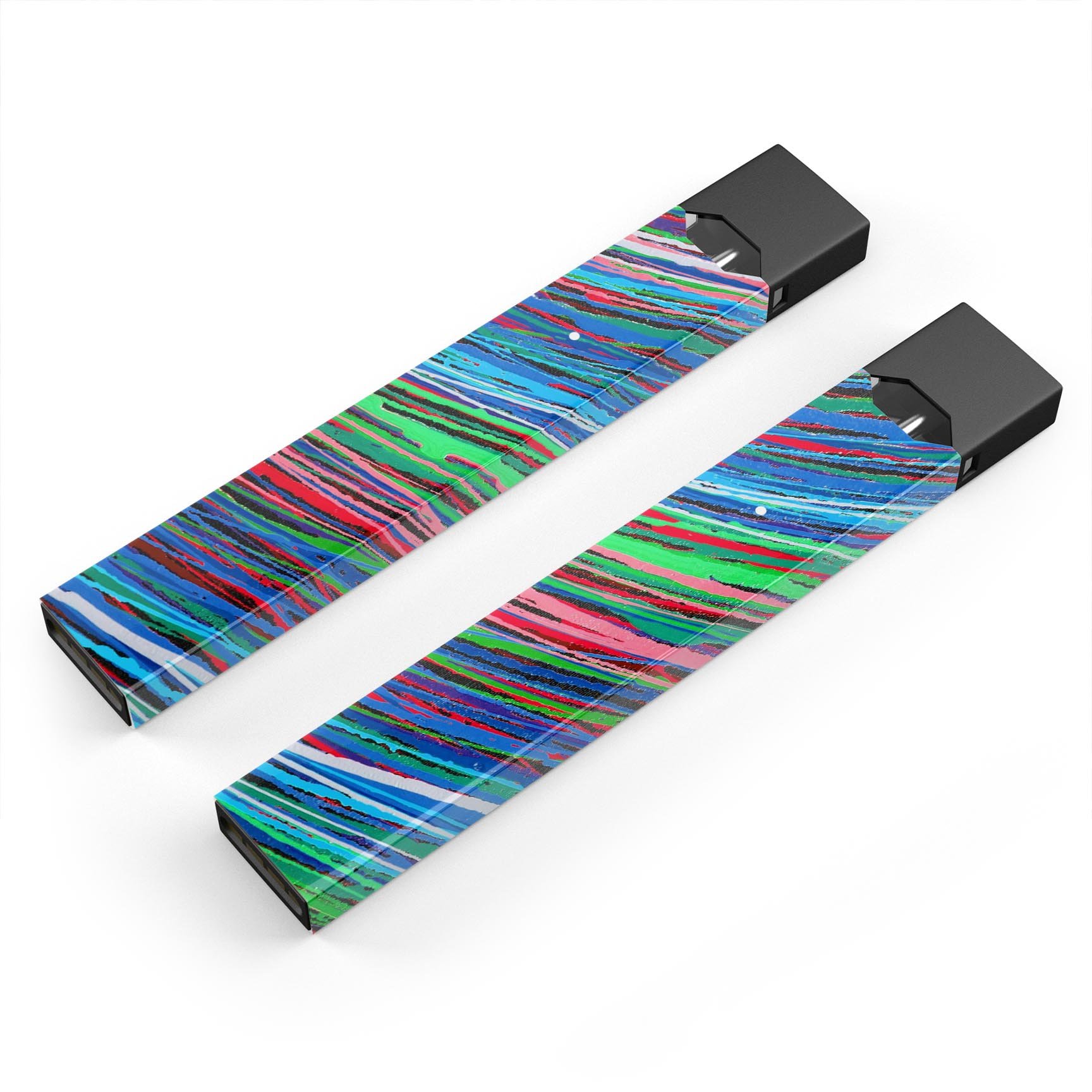 Colorful Strokes premium decal skin-wrap sticker for JUUL device, showcasing vibrant designs and protective features.