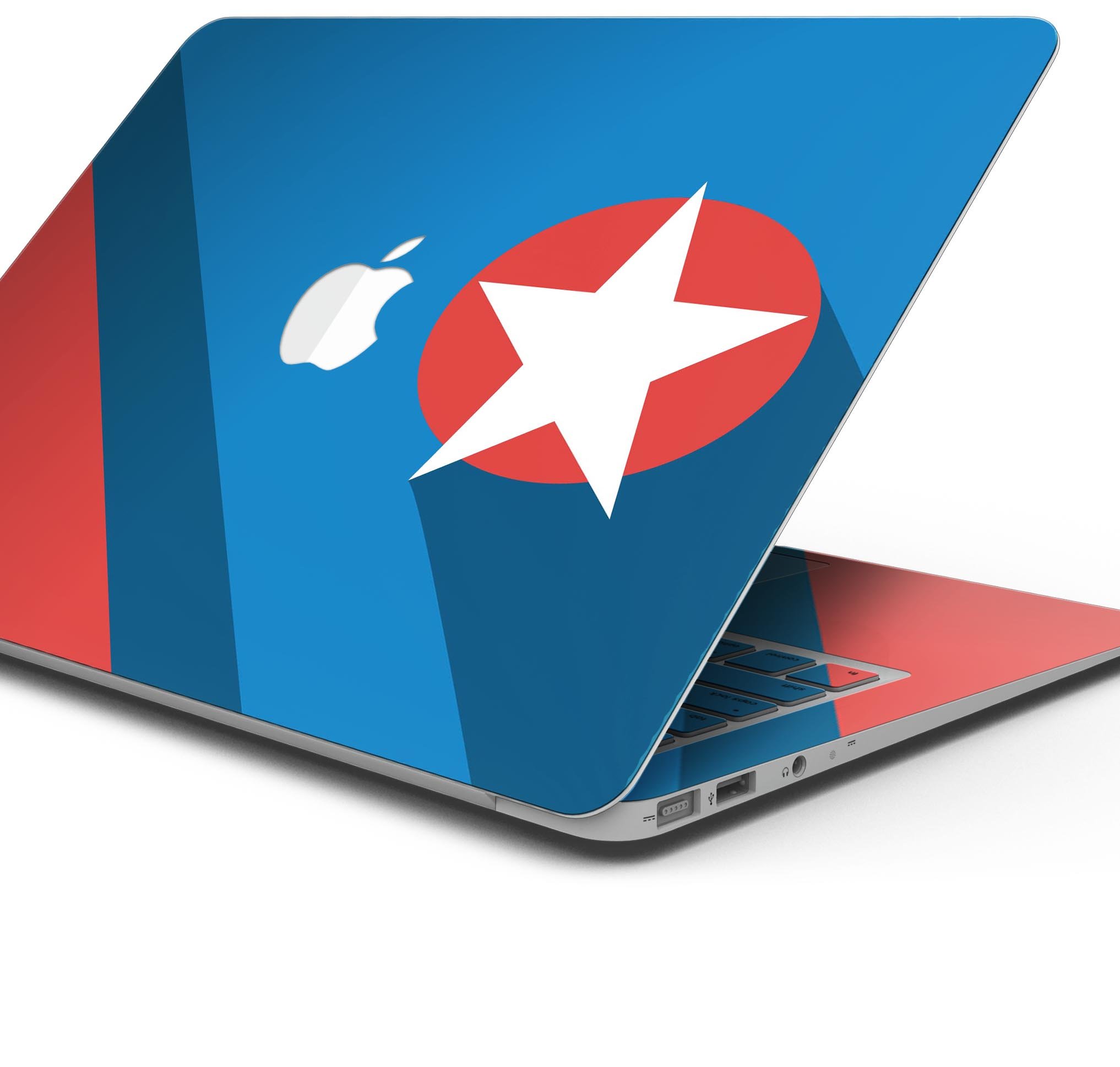 Dark Super Hero Wars 11 skin for MacBook Pro, showcasing vibrant design and premium vinyl material.