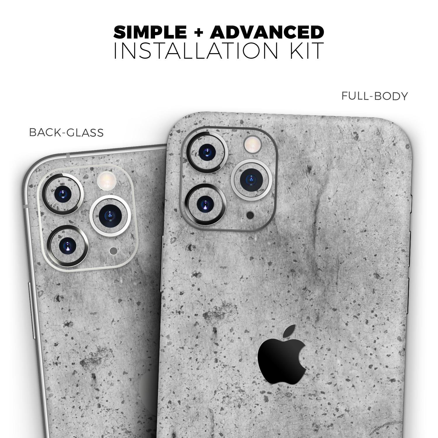 Concrete Grunge Texture skin for Apple iPhone, showcasing a stylish design with a textured finish, perfect for personalizing your device.