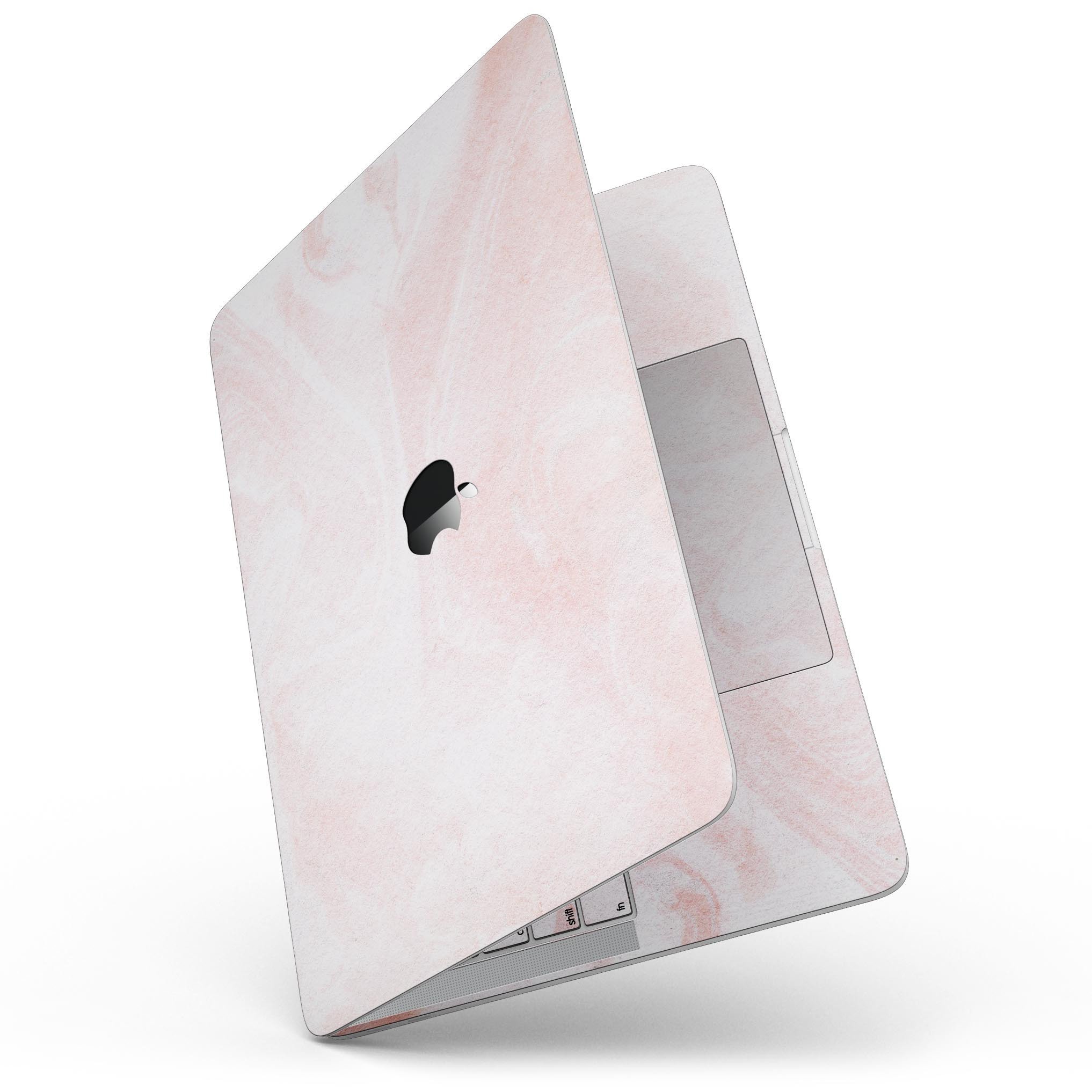 Coral 39 Textured Marble Skin Kit for 13" MacBook Pro without Touch Bar, showcasing a stylish marble design.