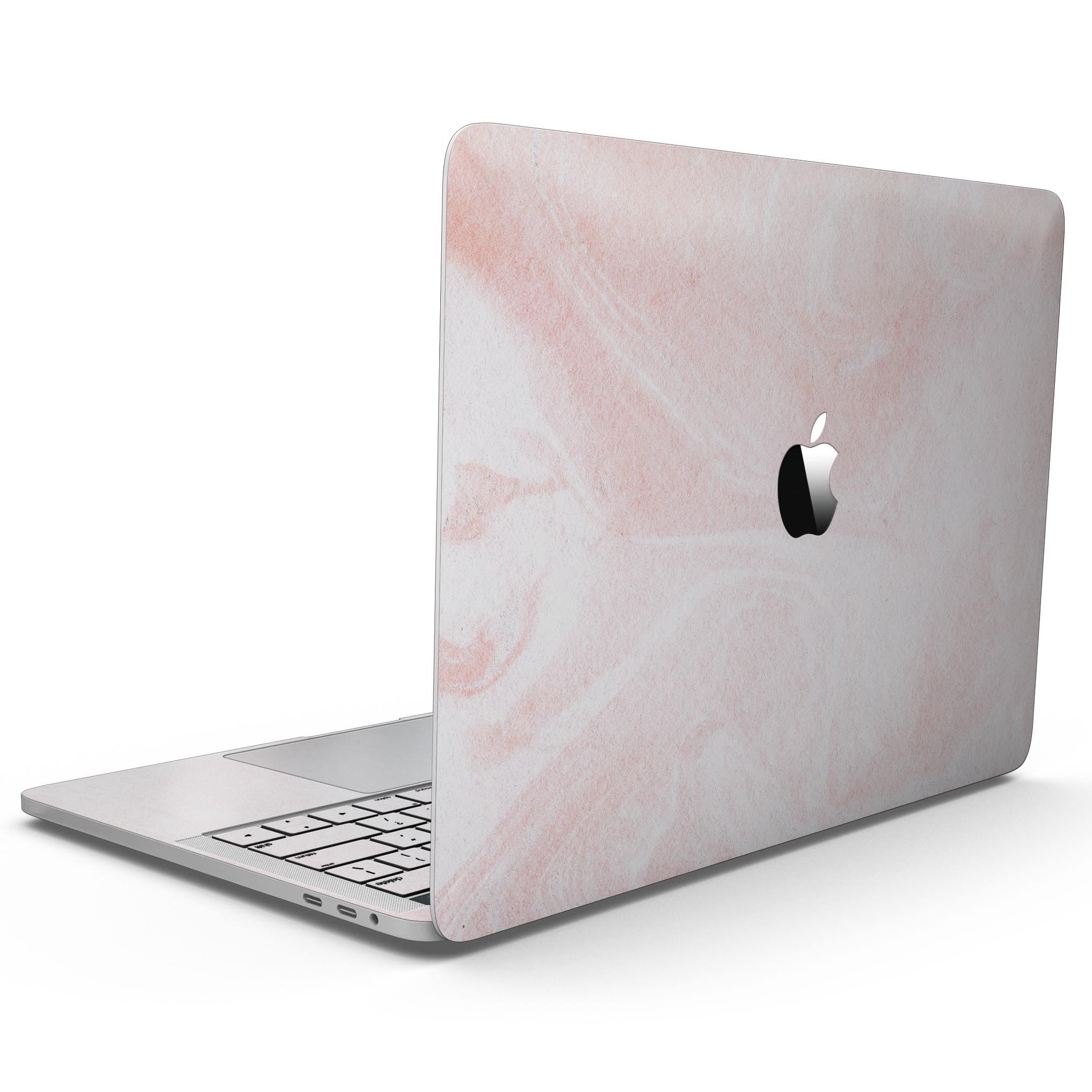 Coral 39 Textured Marble Skin Kit for 13" MacBook Pro without Touch Bar, showcasing a stylish marble design.