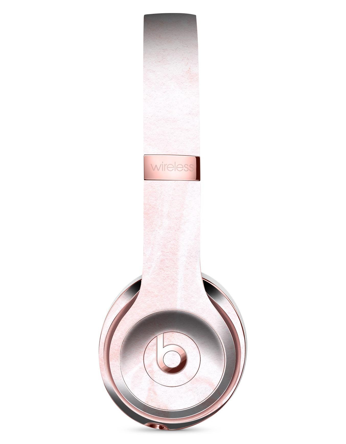 Coral 39 Textured Marble Skin Kit for Beats by Dre Solo 3 Wireless Headphones, showcasing a stylish design and premium vinyl material.