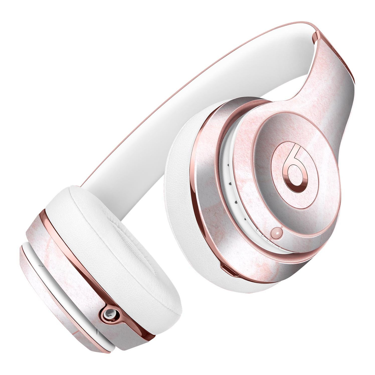 Coral 39 Textured Marble Skin Kit for Beats by Dre Solo 3 Wireless Headphones, showcasing a stylish design and premium vinyl material.