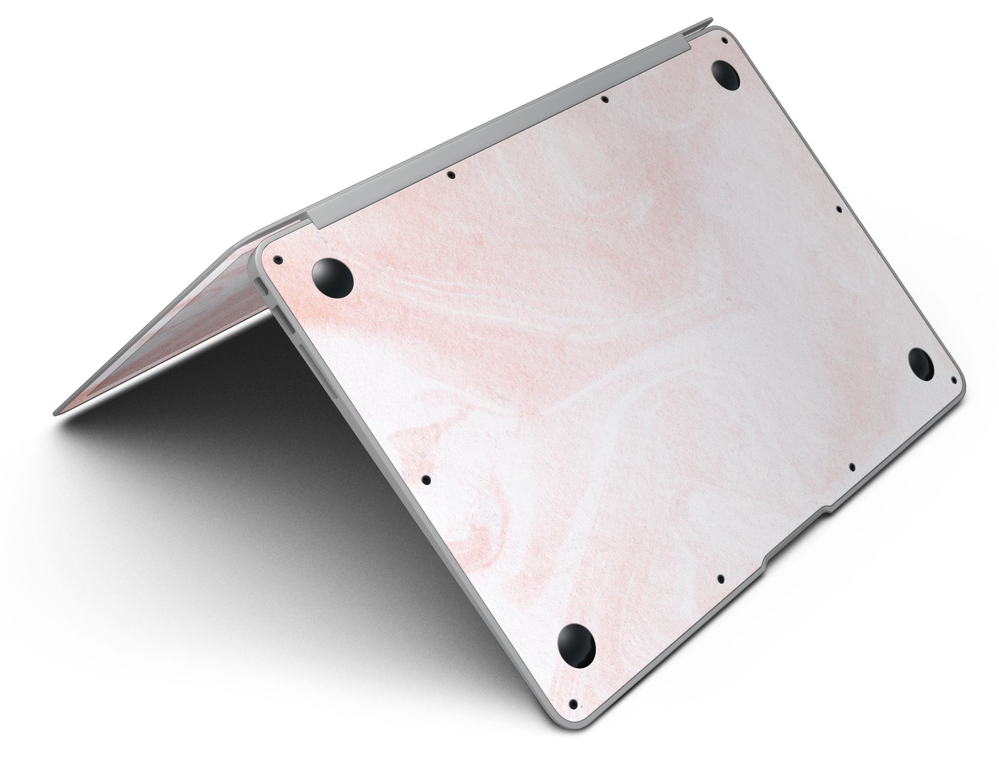 Coral 39 Textured Marble Skin Kit for MacBook Air, showcasing a stylish marble design with a premium vinyl finish.