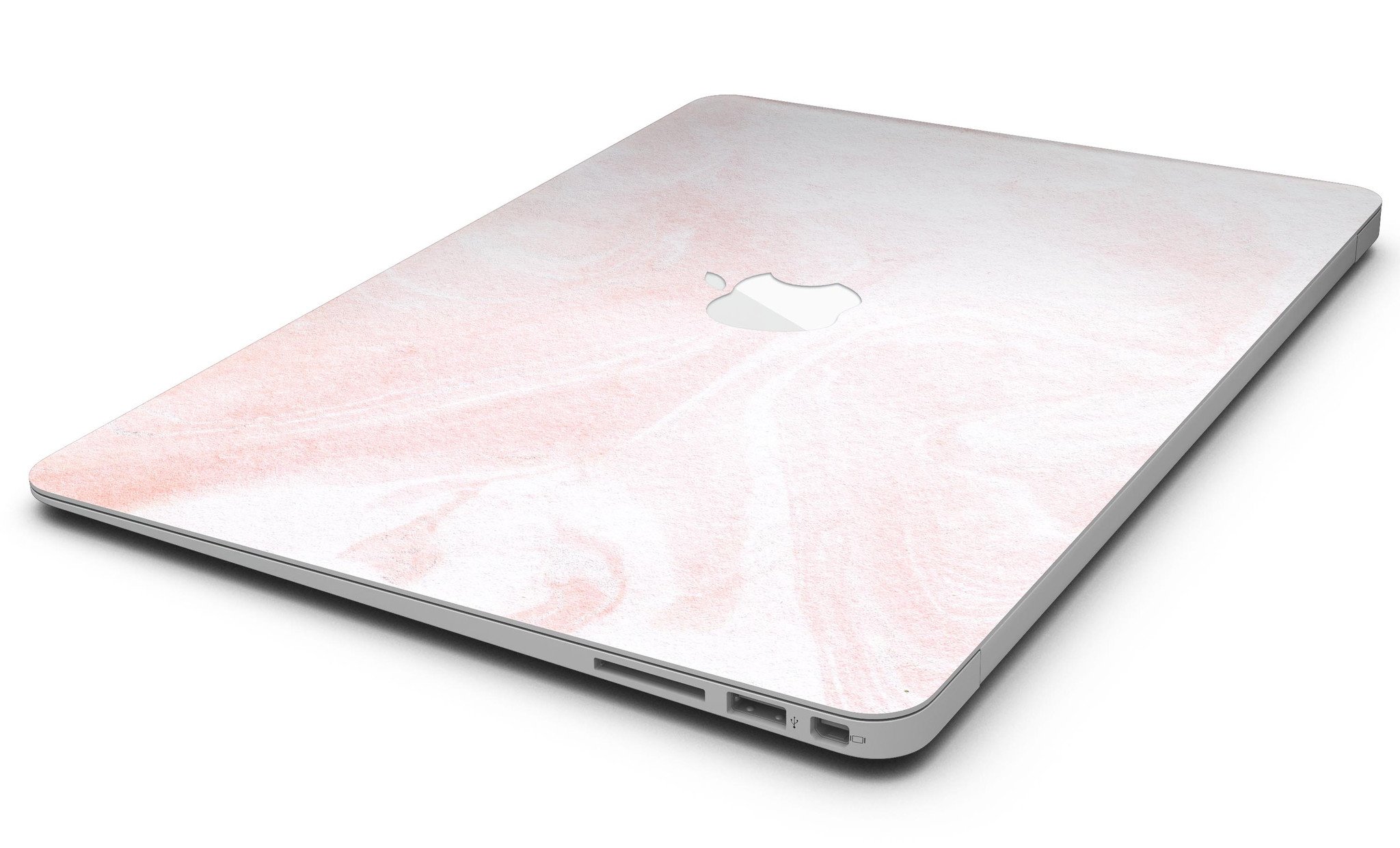 Coral 39 Textured Marble Skin Kit for MacBook Air, showcasing a stylish marble design with a premium vinyl finish.