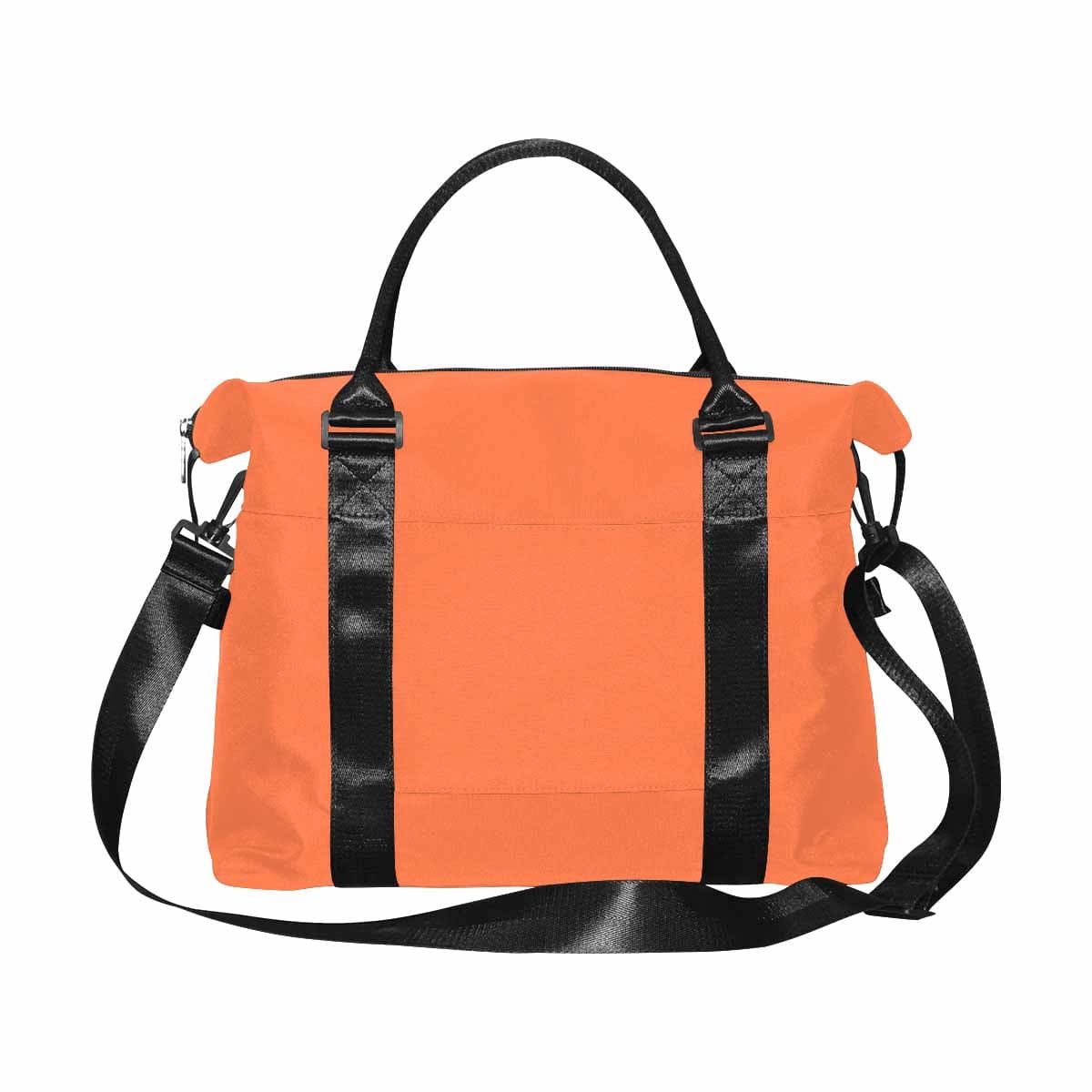 Coral Red Duffel Bag showcasing its large size and durable design, perfect for travel and everyday use.