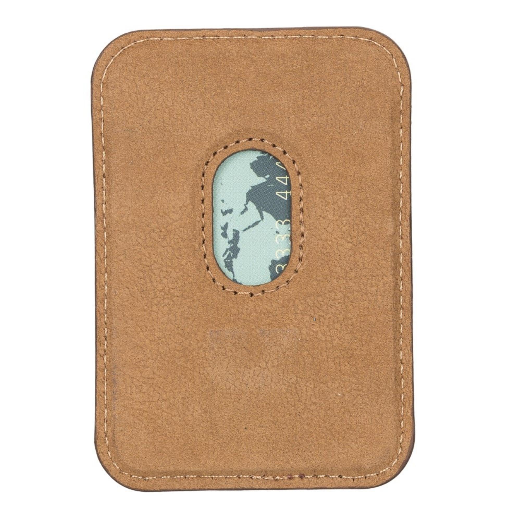 Cortland Full-Grain Leather Card Holder Wallet with Magnet, showcasing its elegant design and premium leather finish.