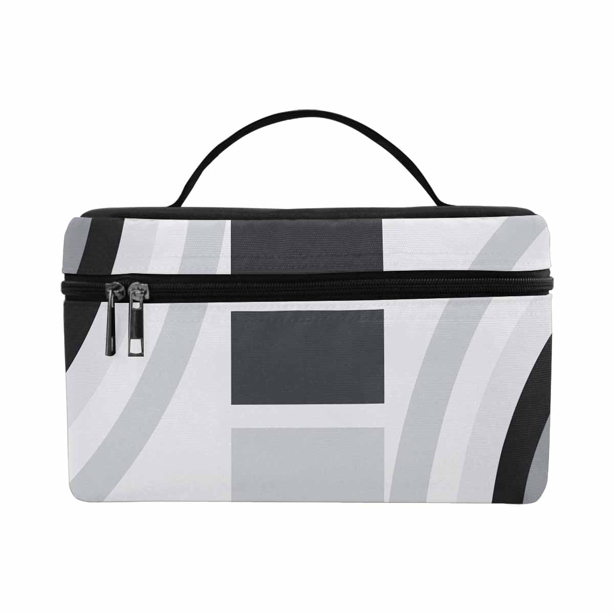 Stylish cosmetic bag with multiple compartments, water-resistant material, and secure zipper closure, ideal for travel and organization.