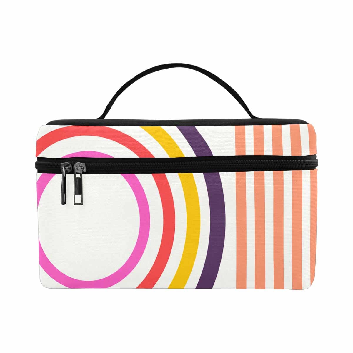 Stylish cosmetic bag with multiple compartments, made of durable water-resistant material, perfect for organizing beauty essentials.