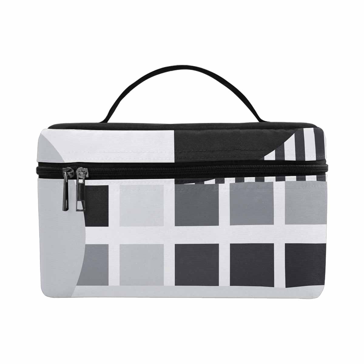 Stylish cosmetic bag with multiple compartments, made of durable water-resistant material, perfect for organizing beauty essentials.