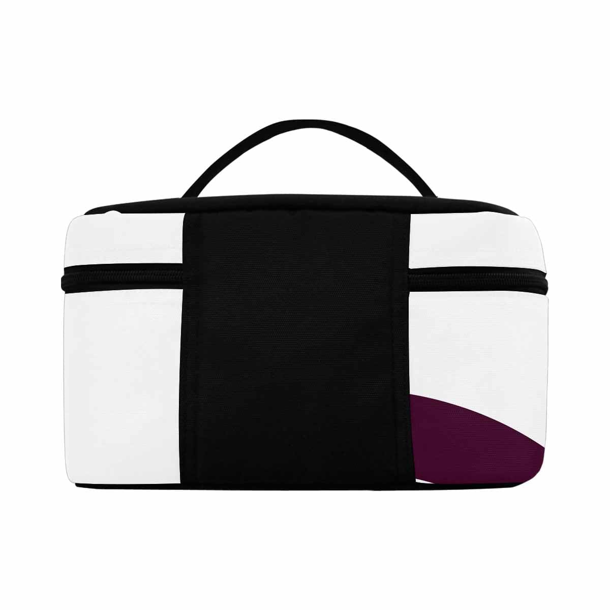 Stylish cosmetic bag with multiple compartments, perfect for organizing beauty essentials.