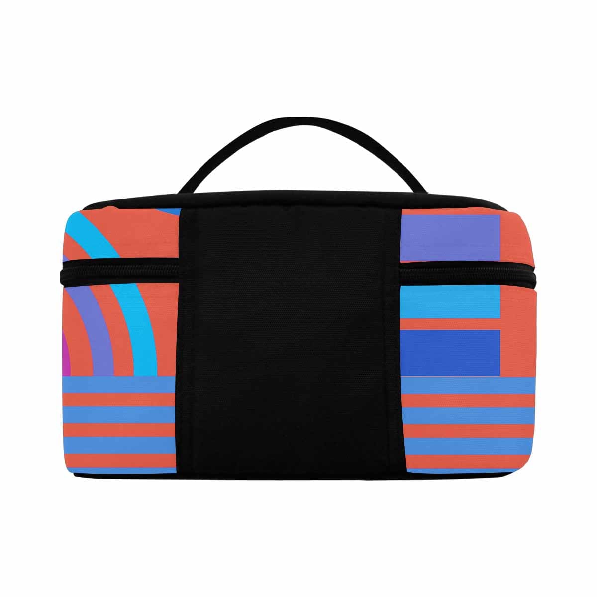 Stylish cosmetic bag with multiple compartments, perfect for organizing beauty essentials while traveling.