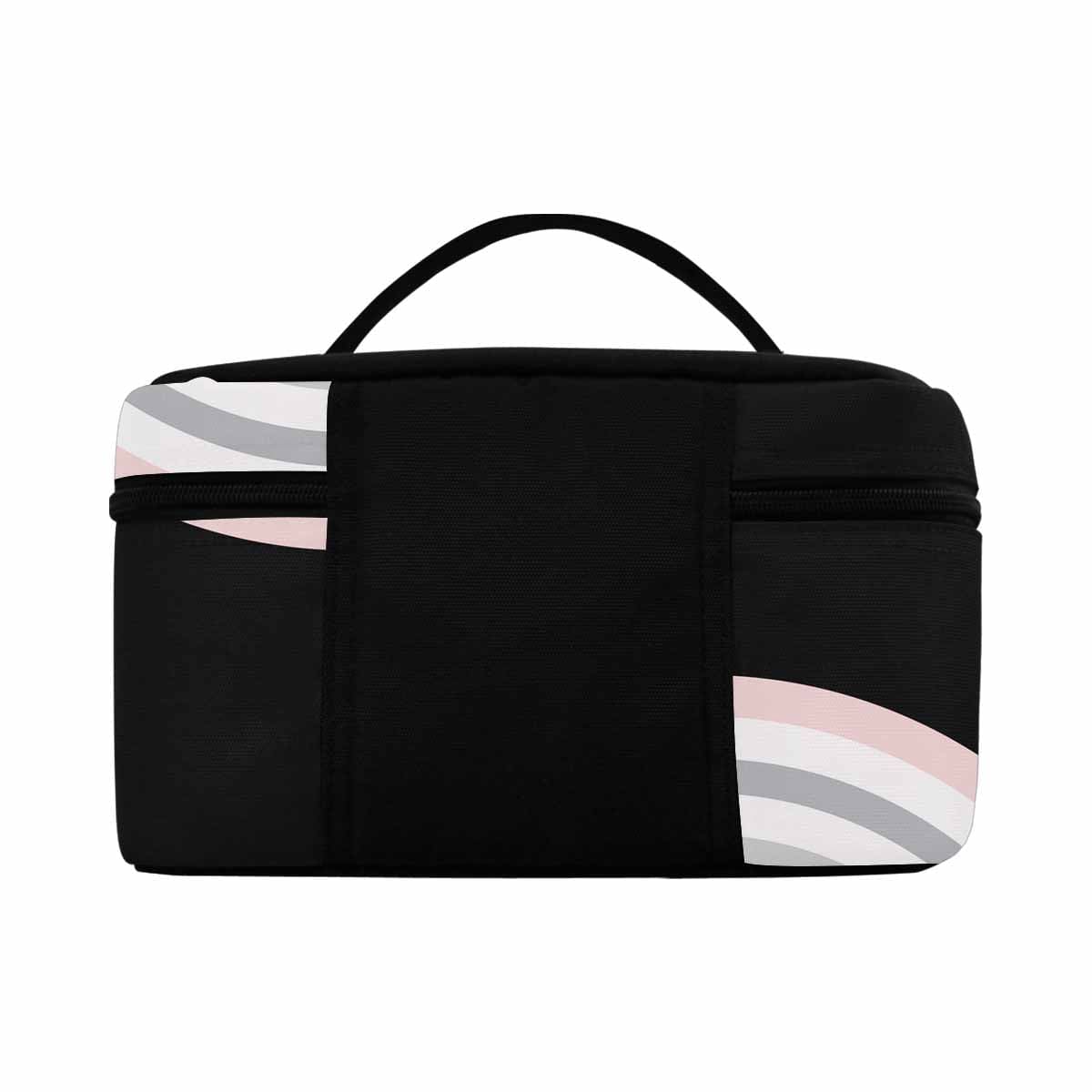 Stylish cosmetic bag with multiple compartments, water-resistant material, and secure zipper closure, perfect for travel and organization.