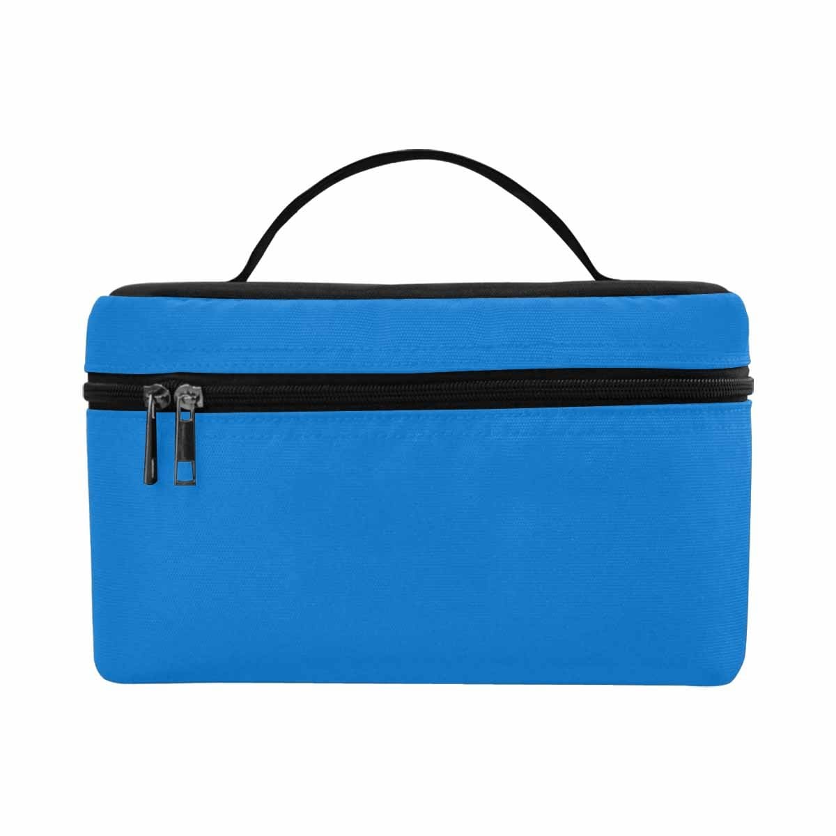 Blue Grotto Cosmetic Bag showcasing its stylish design and spacious compartments for organizing beauty essentials.