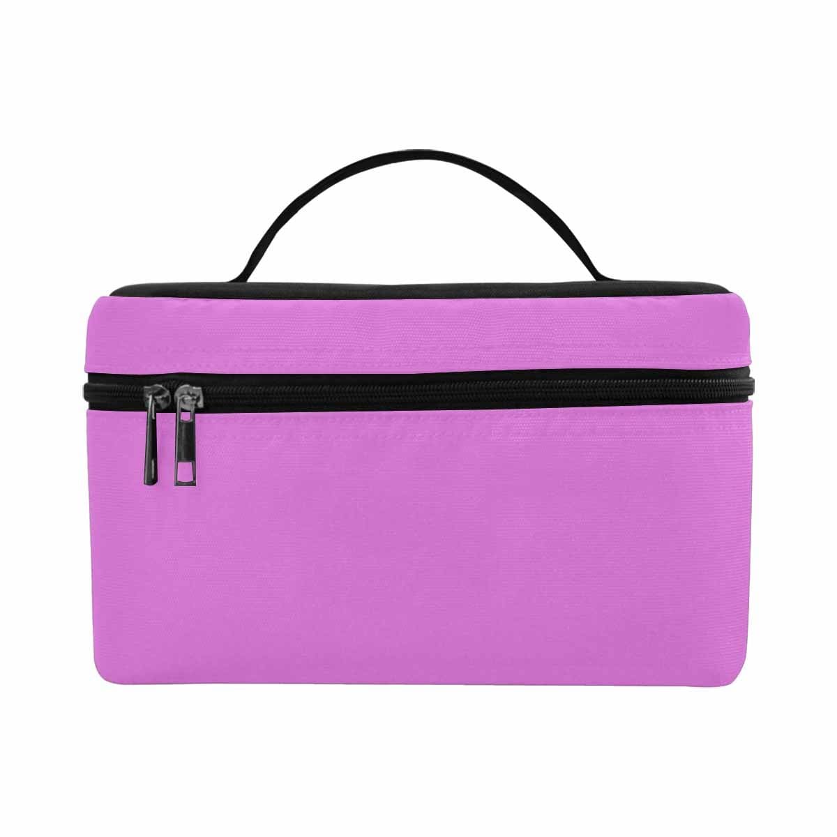 Orchid Purple Cosmetic Bag showcasing its stylish design and spacious compartments for beauty essentials.