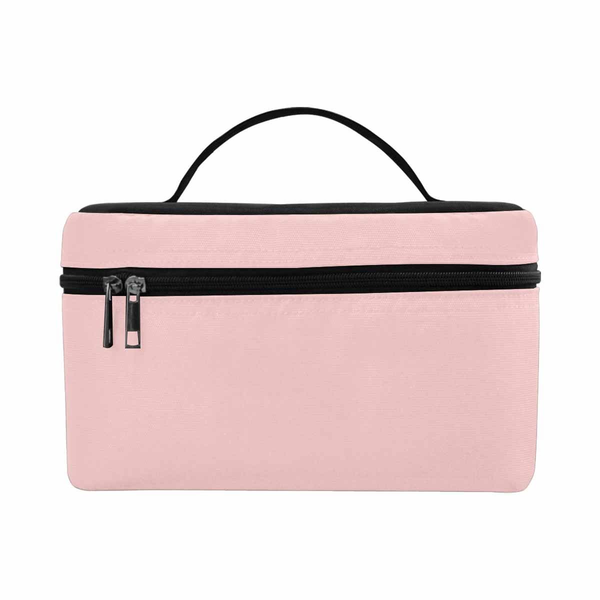 Stylish Rose Quartz Red Cosmetic Bag with compartments for beauty essentials, featuring a secure zipper closure and water-resistant material.