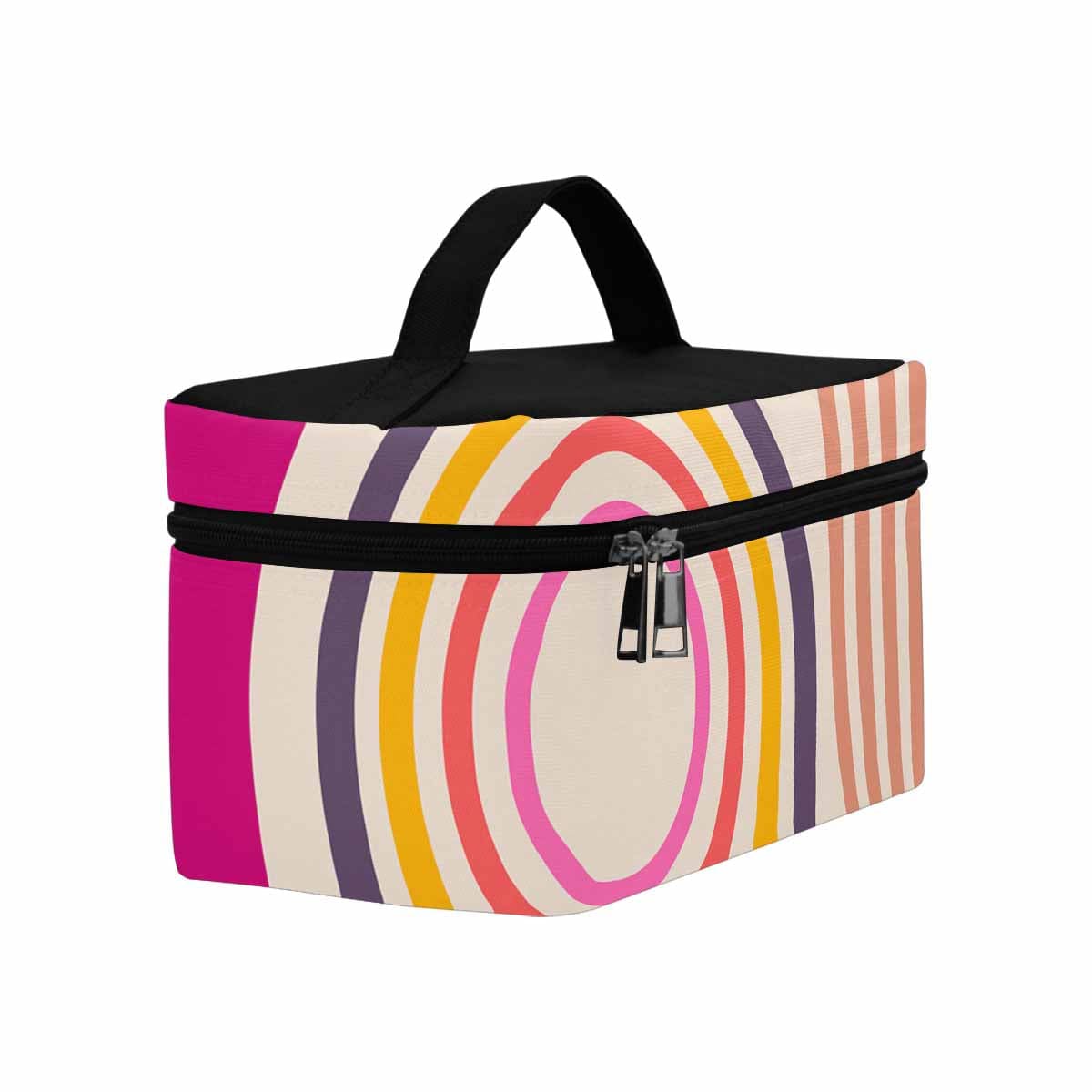 Stylish cosmetic bag with multiple compartments, water-resistant material, and secure zipper closure, ideal for travel and organization.