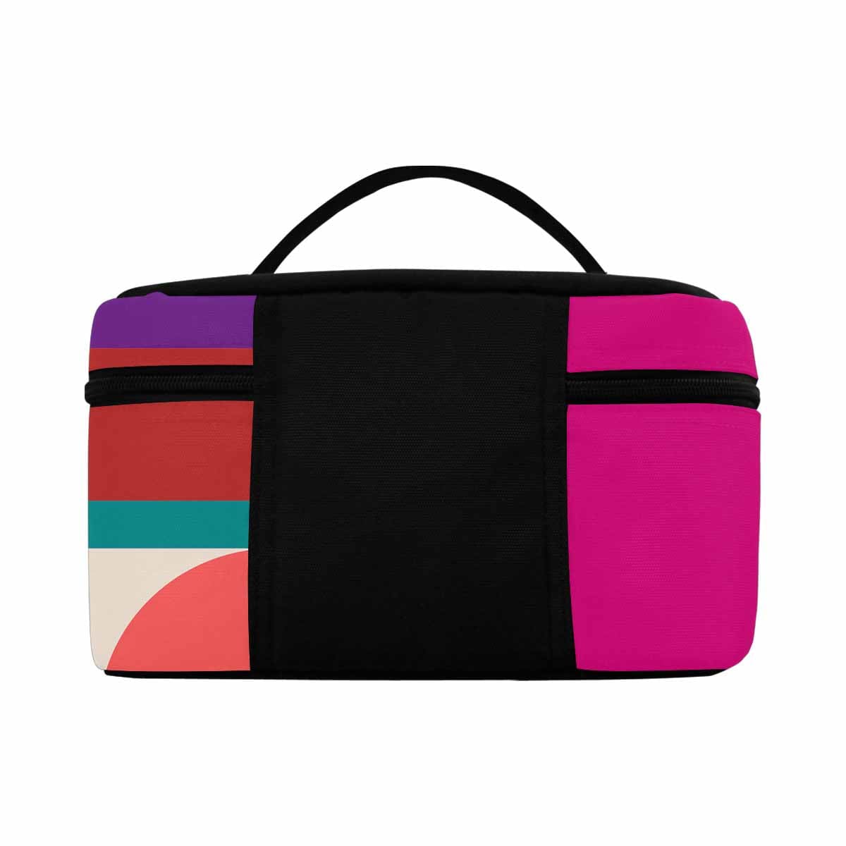 Stylish cosmetic bag with multiple compartments, water-resistant material, and secure zipper closure, ideal for travel and organization.