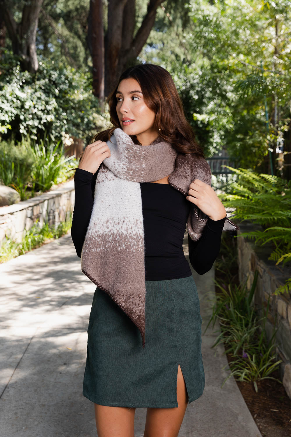 Cozy Winter Chroma Comfort Scarf in vibrant colors, showcasing its ultra-soft texture and stylish design.