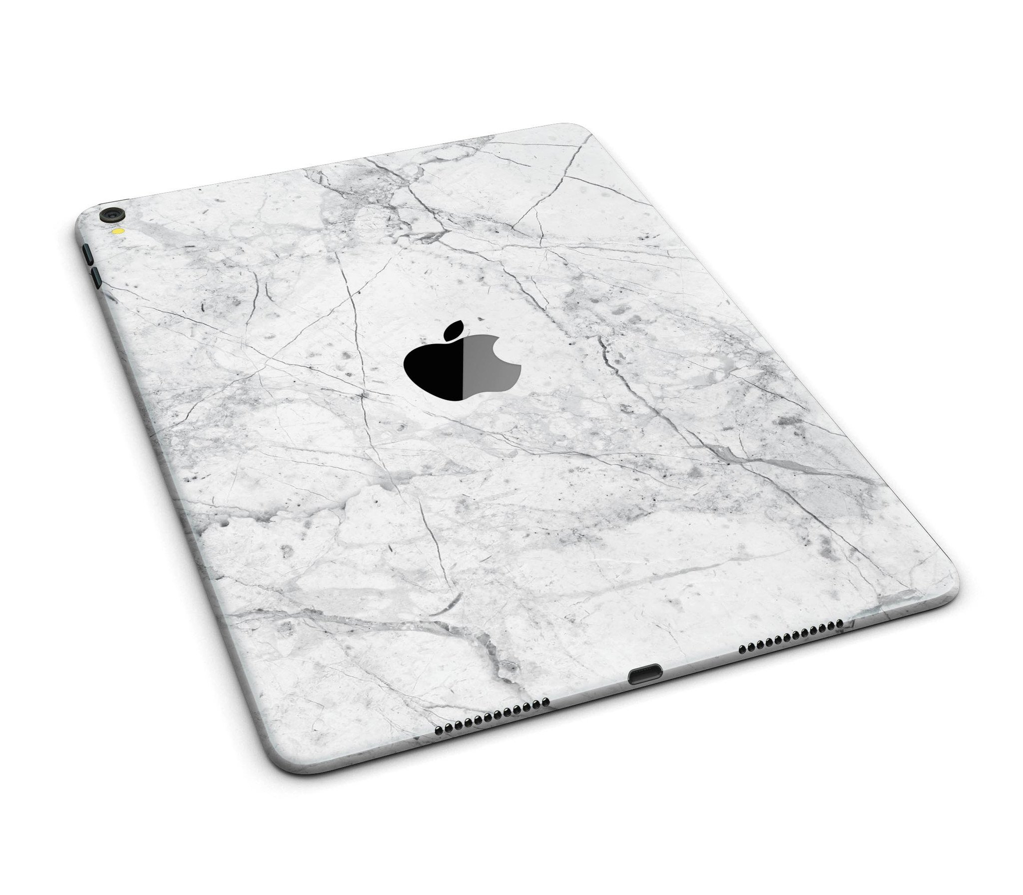 Cracked Marble Surface Full Body Skin for iPad Pro, showcasing a stylish design with a smooth finish.