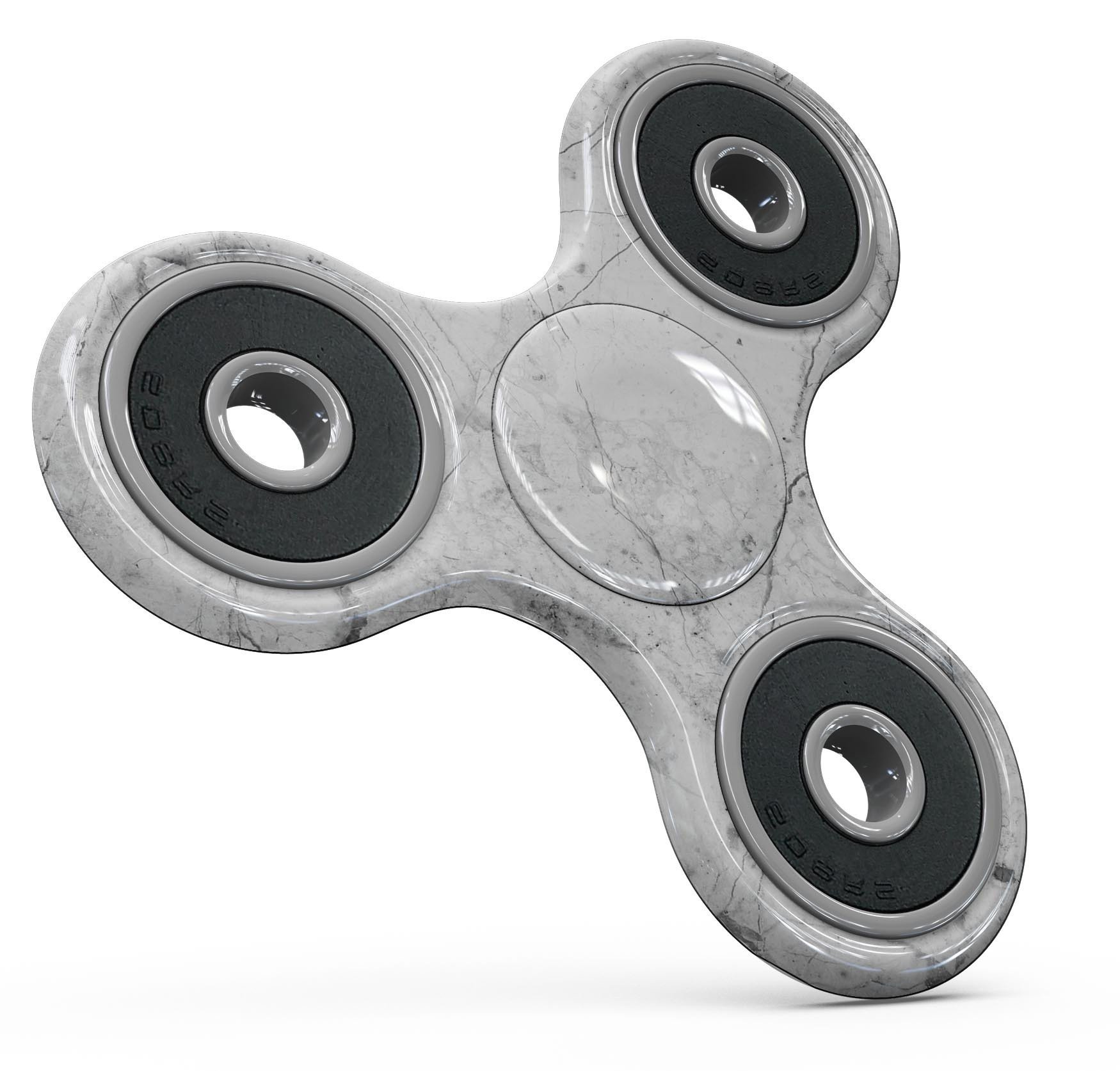 Cracked marble design full-body skin kit for fidget spinner, showcasing its stylish and protective features.