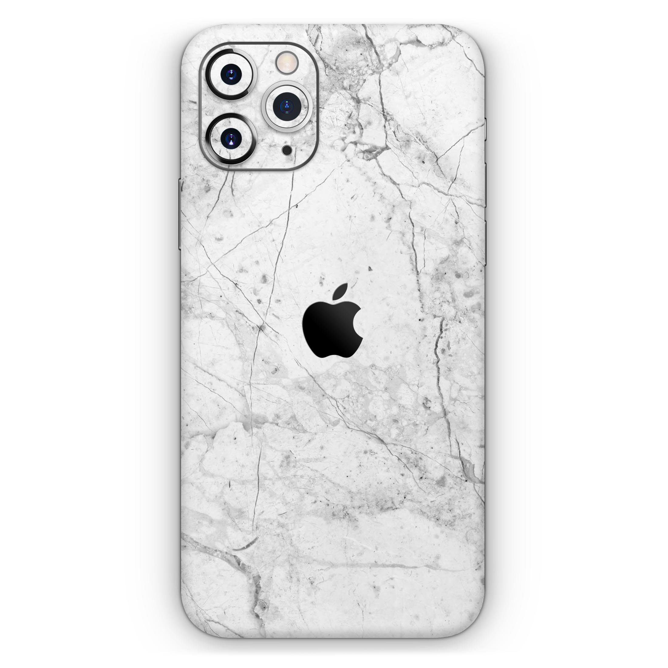 Cracked Marble Surface Skin-Kit for Apple iPhone 13, showcasing a stylish design with premium vinyl material.