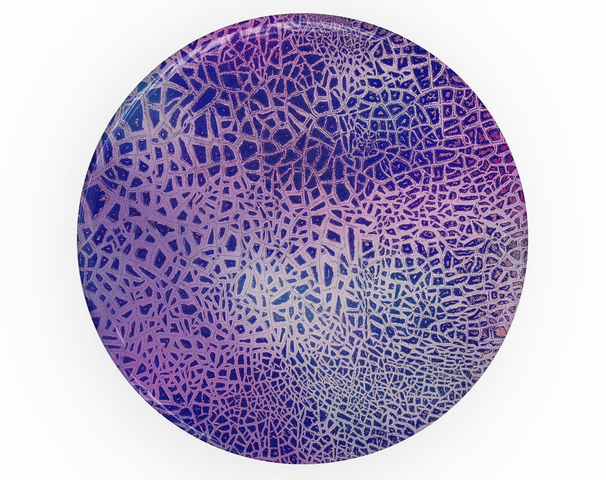 Cracked Purple Texture Skin Kit for PopSockets, showcasing vibrant purple design on a smartphone grip.