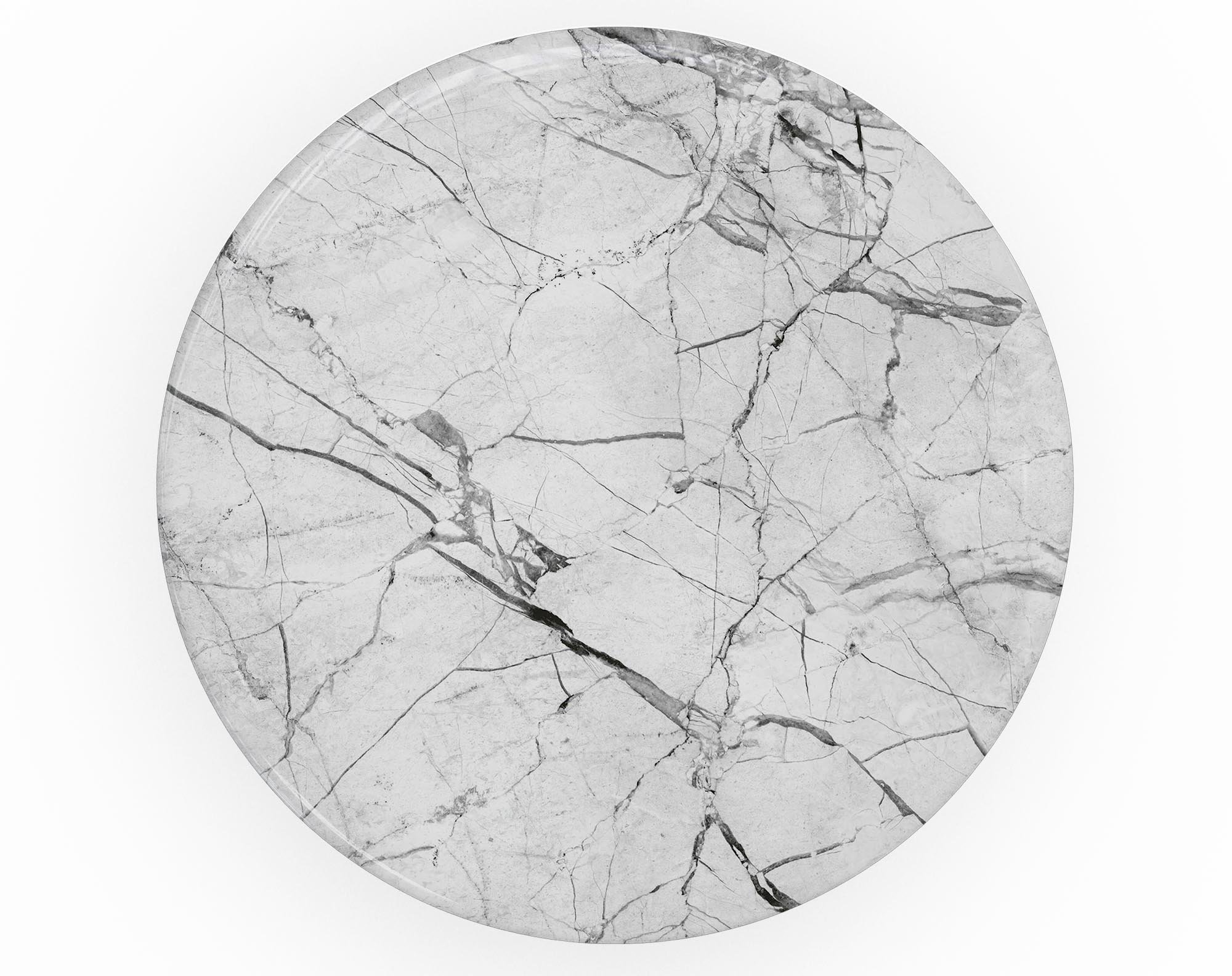 Cracked White Marble Slate Skin Kit for PopSockets, showcasing a stylish marble design on a smartphone grip.