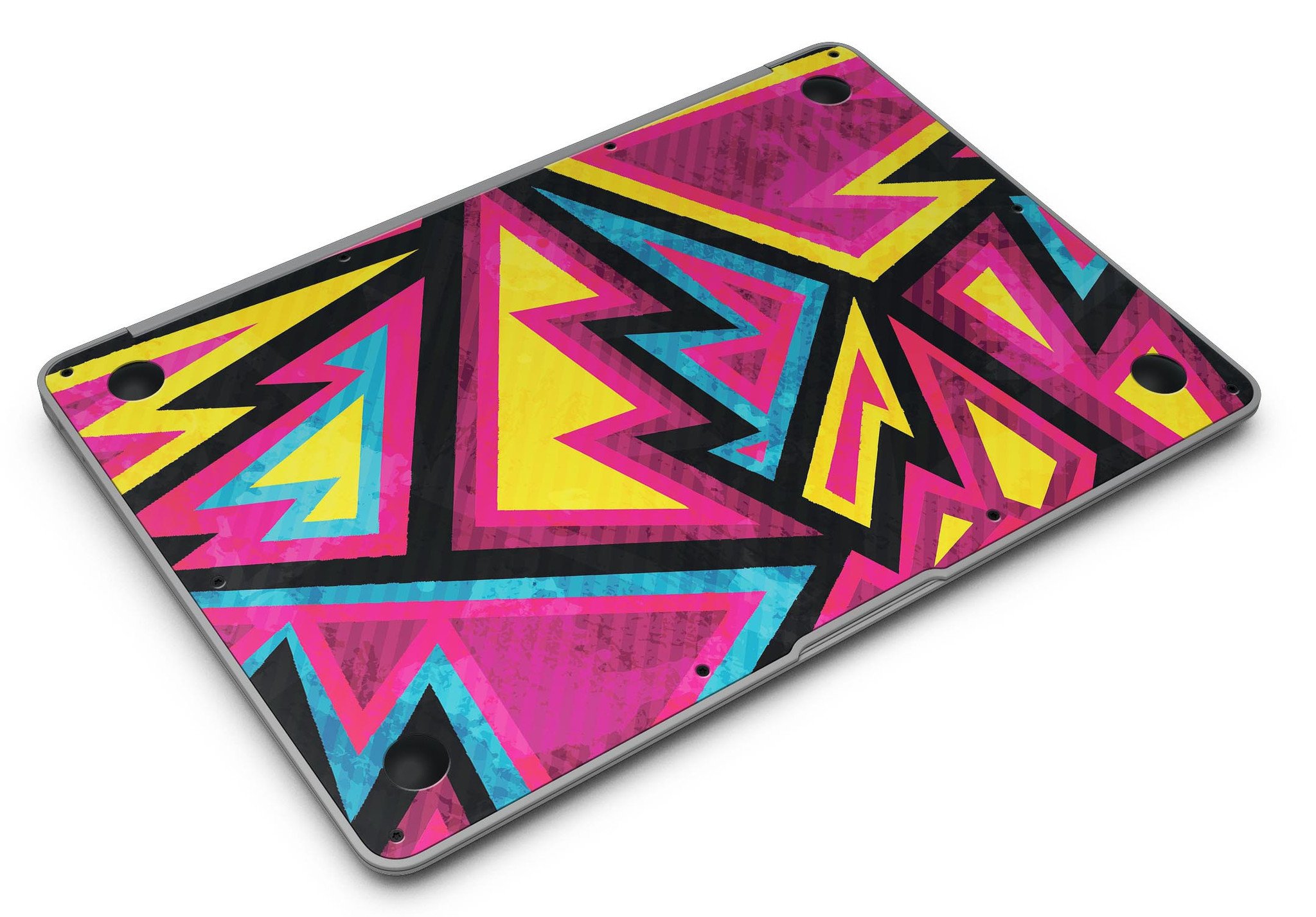 Crazy Retro Squiggles V2 skin kit for MacBook Air, showcasing vibrant squiggly patterns on a sleek surface.