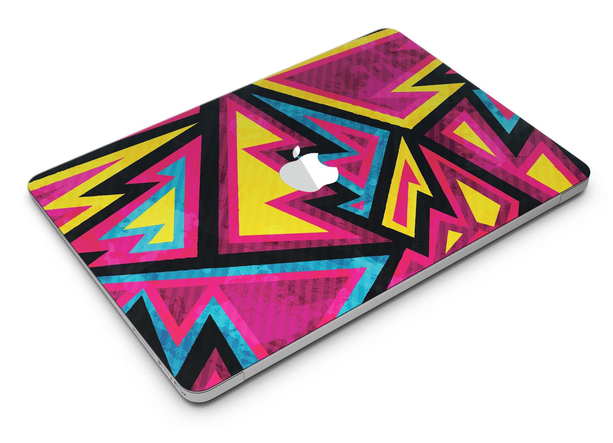 Crazy Retro Squiggles V2 skin kit for MacBook Air, showcasing vibrant squiggly patterns on a sleek surface.