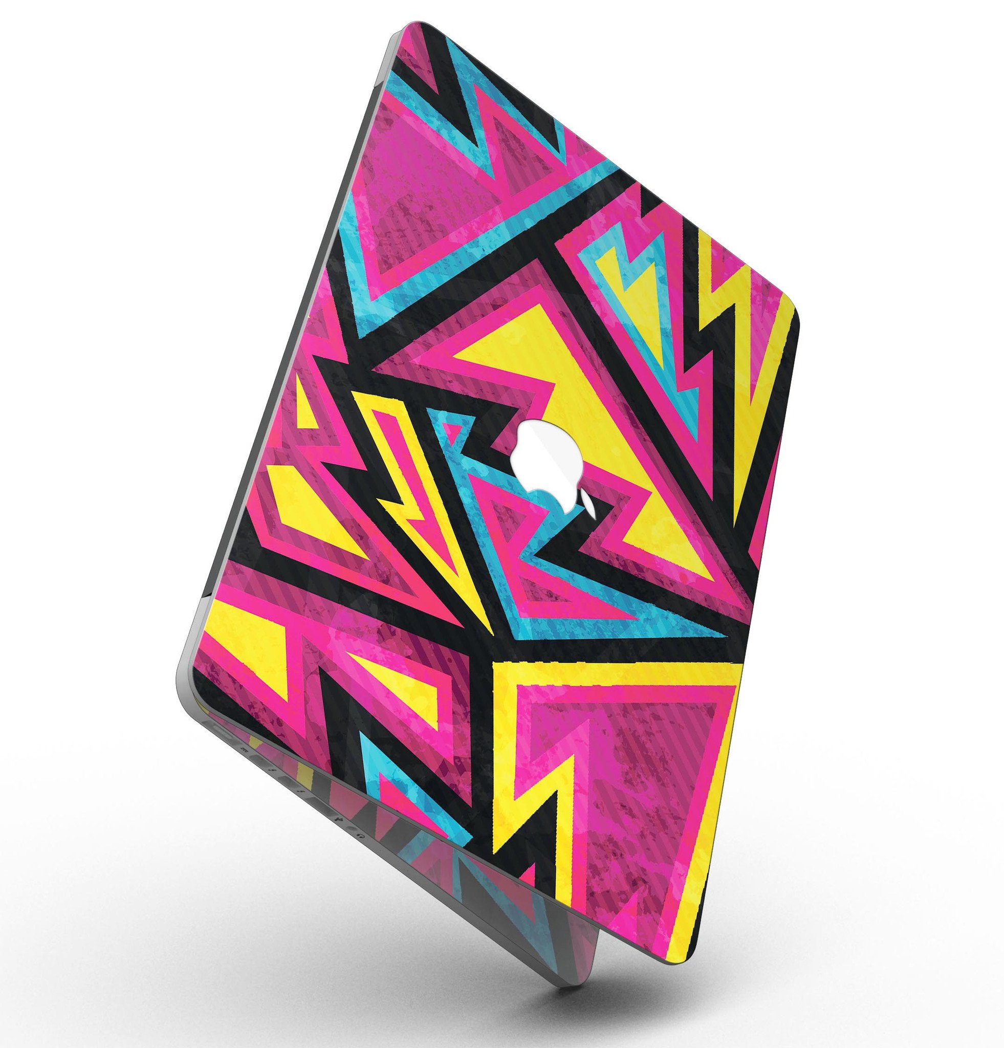 Crazy Retro Squiggles V2 skin for MacBook Pro with Retina Display, showcasing vibrant colors and unique squiggle design.