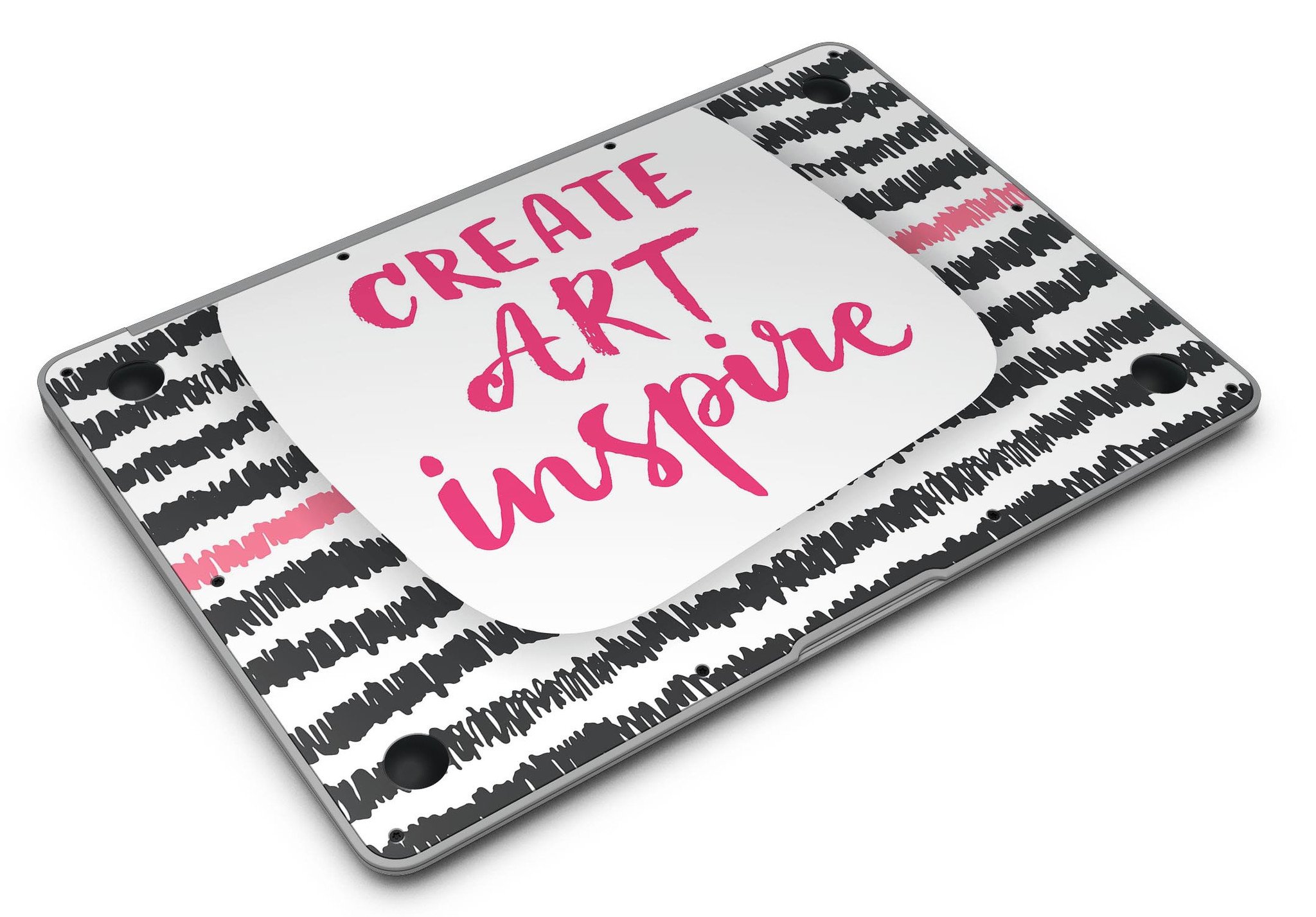 Create Art Inspire MacBook Air Skin Kit showcasing vibrant designs and textures, perfect for personalizing your device.