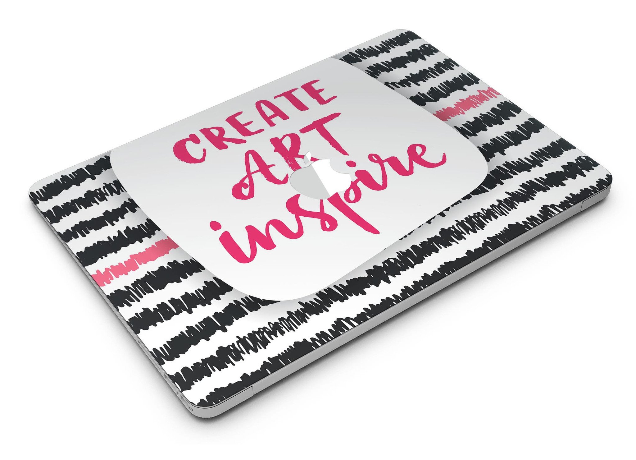 Create Art Inspire MacBook Air Skin Kit showcasing vibrant designs and textures, perfect for personalizing your device.