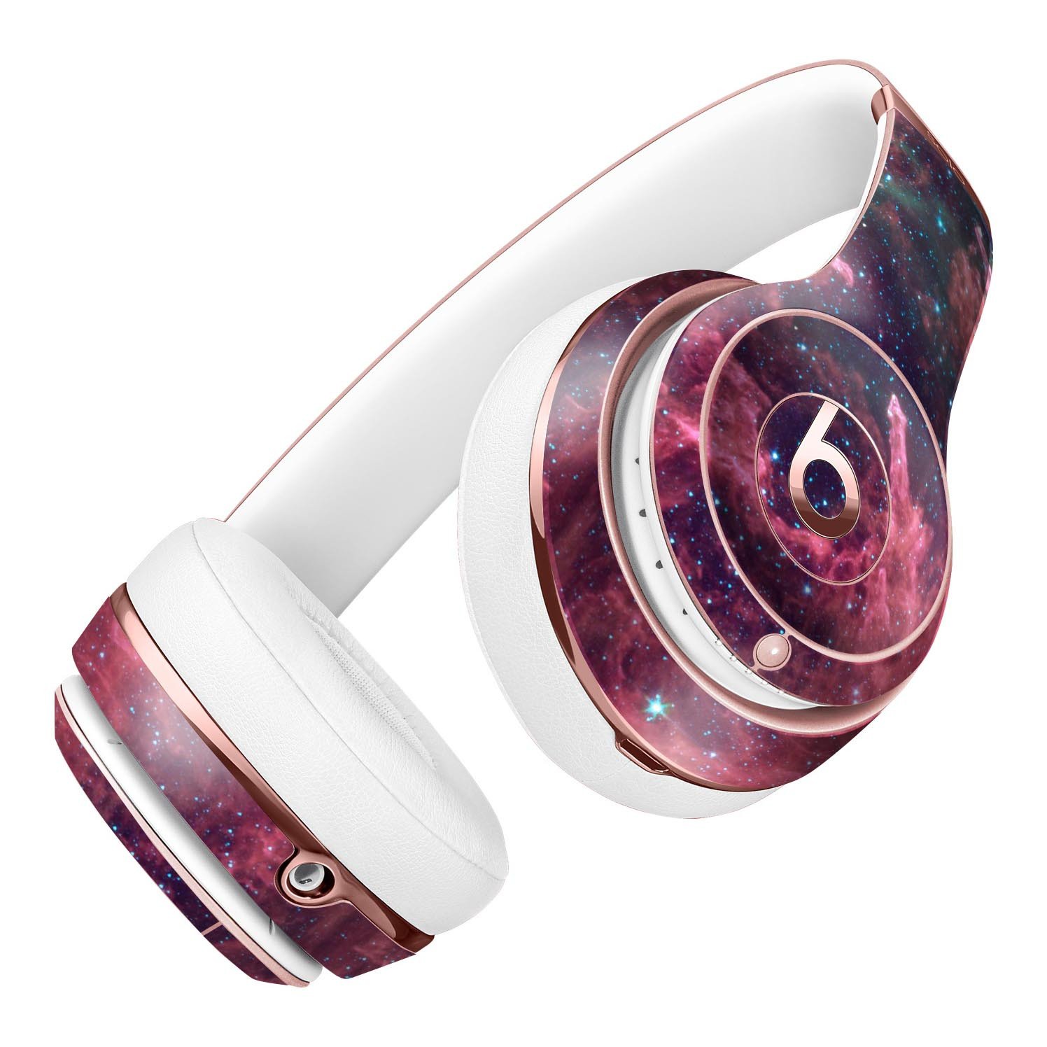 Crimson Nebula Full-Body Skin Kit for Beats by Dre Solo 3 Wireless, showcasing vibrant colors and sleek design.