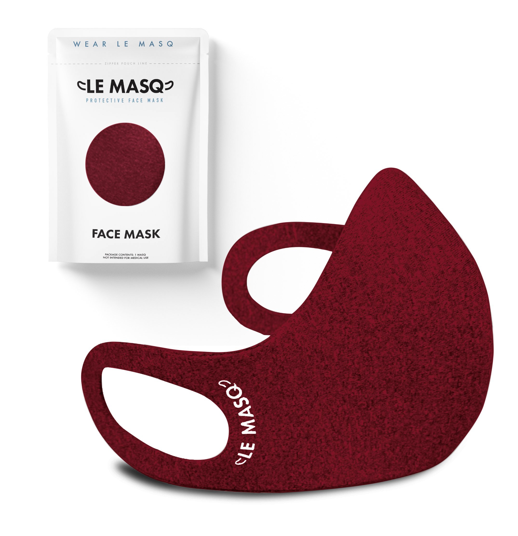 Crimson Ninja MASQ (3-Pack) featuring stylish design, soft ear loops, and a sleek semi-matte finish, perfect for comfort and protection.