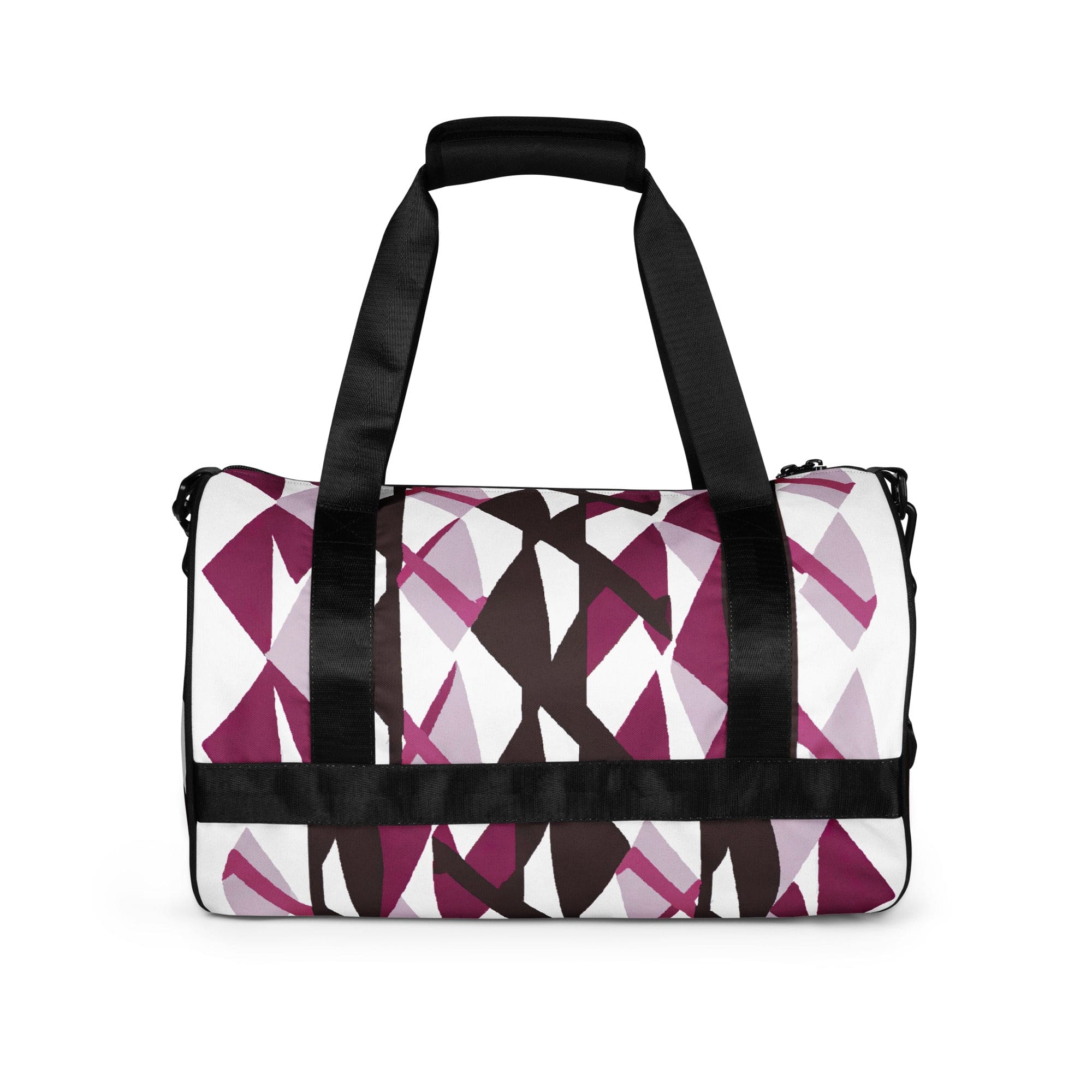 Crossbody Water-resistant Travel Bag in Pink Mauve pattern, showcasing its stylish design and durable fabric.