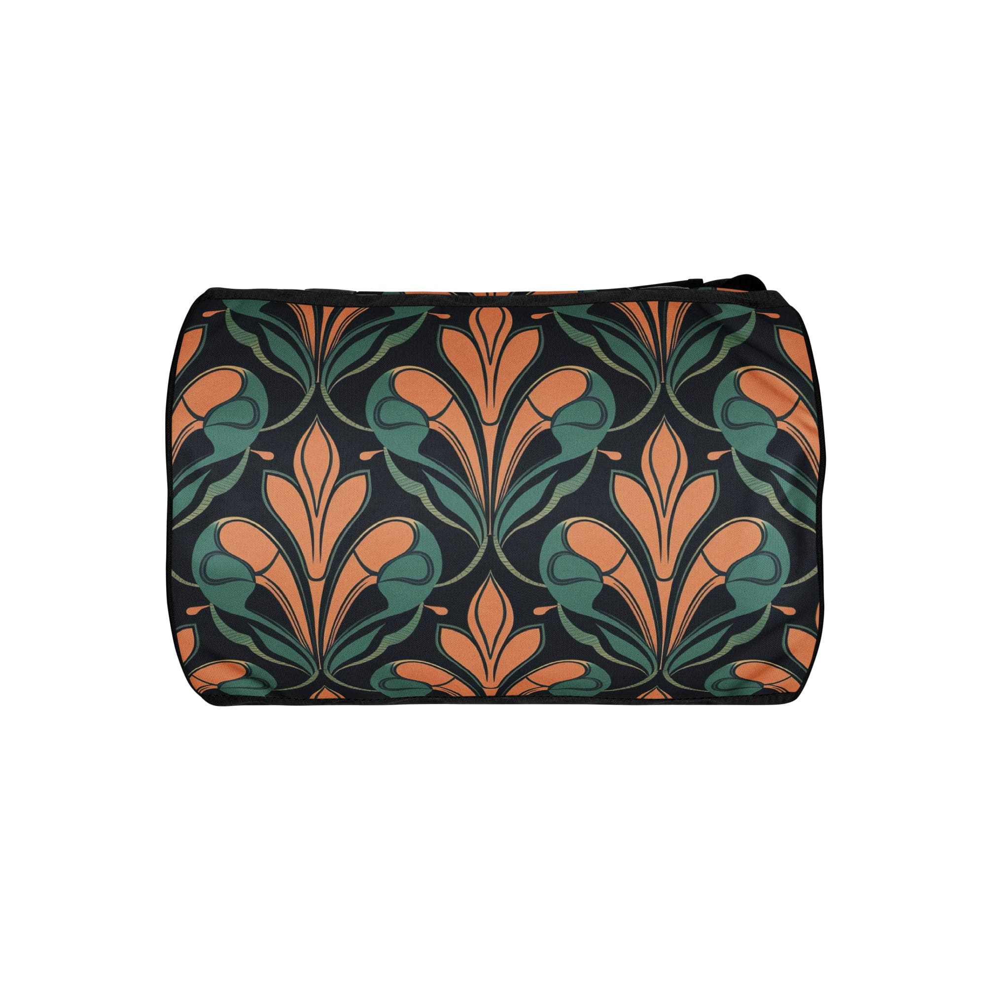 Crossbody water-resistant travel bag featuring a retro vintage print, showcasing its stylish design and durable fabric.