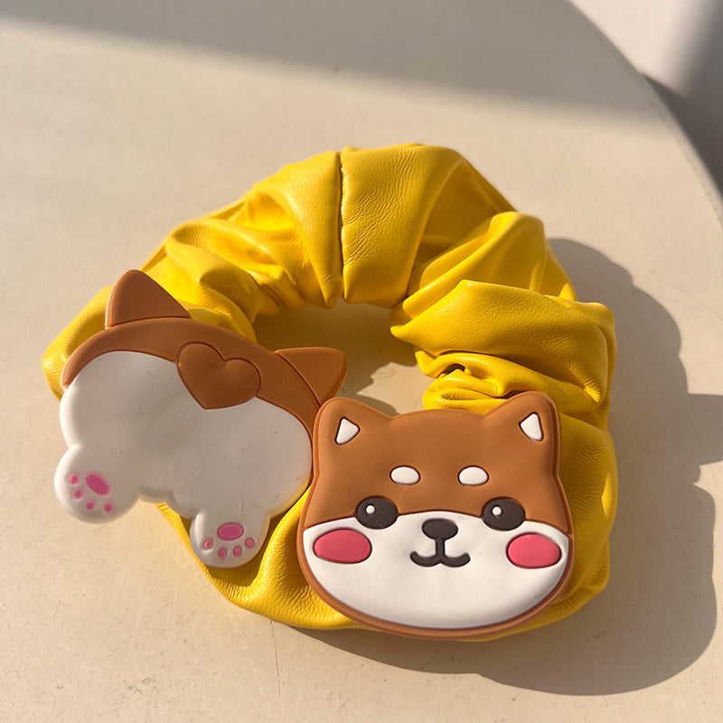 Cute Bear Hair Tie featuring an adorable bear design, perfect for stylish hairstyles.