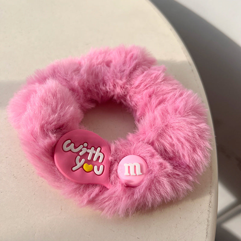 Cute Cat Claw Plush Hair Tie featuring soft plush material and adorable cat claw designs, perfect for cat lovers.