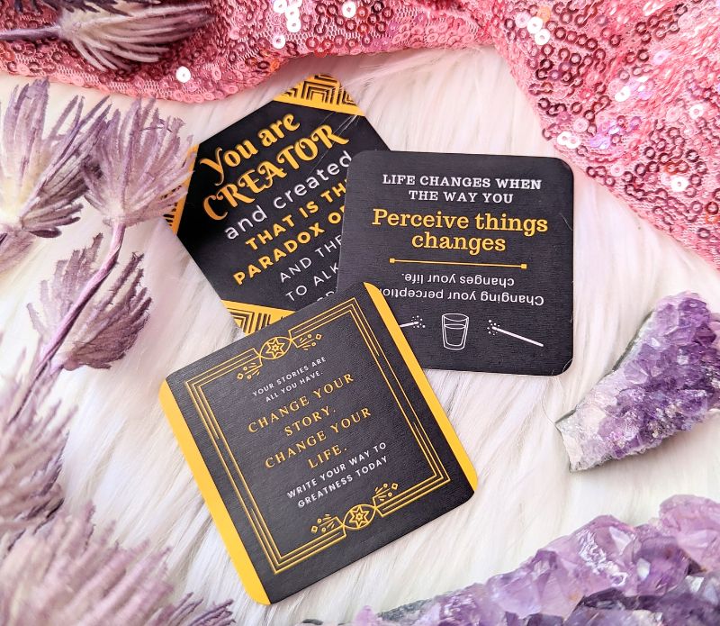 Daily Magik Card Set by Kittea Asdis featuring 33 inspirational cards in a compact size, perfect for on-the-go guidance.