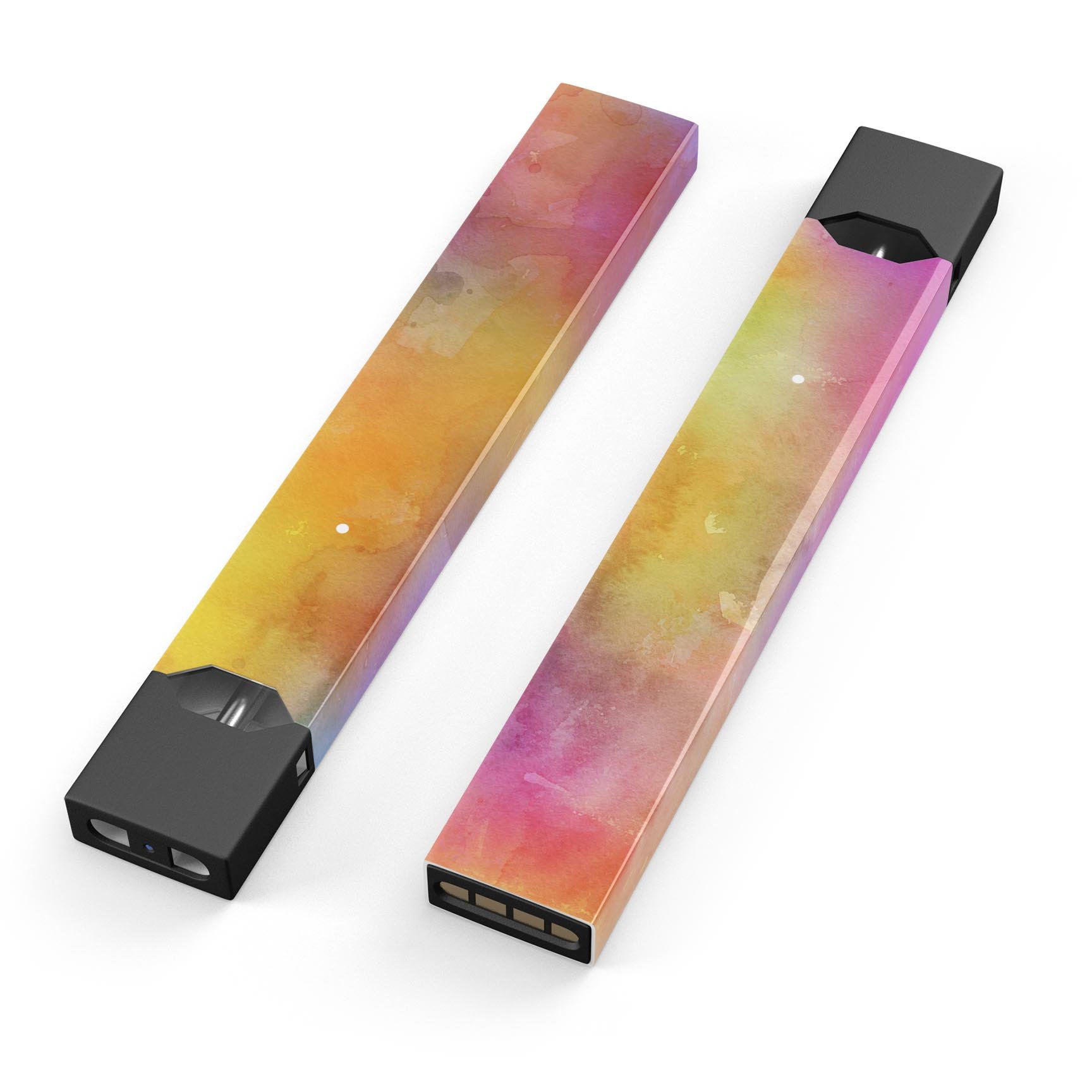 Dark 4 Absorbed Watercolor Texture skin for JUUL device, showcasing vibrant colors and premium design.