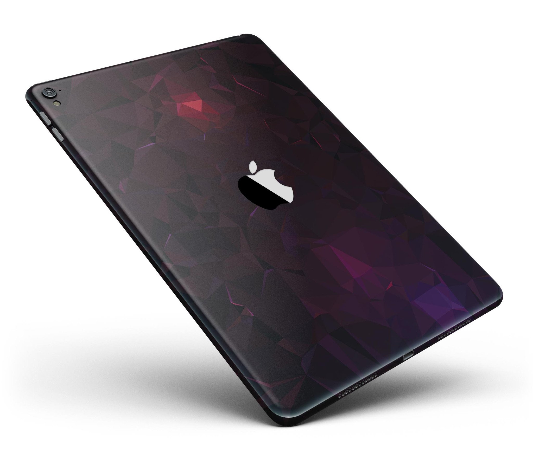 Dark Age Geometric V13 Full Body Skin for iPad Pro, showcasing geometric patterns and available in glossy or matte finishes.