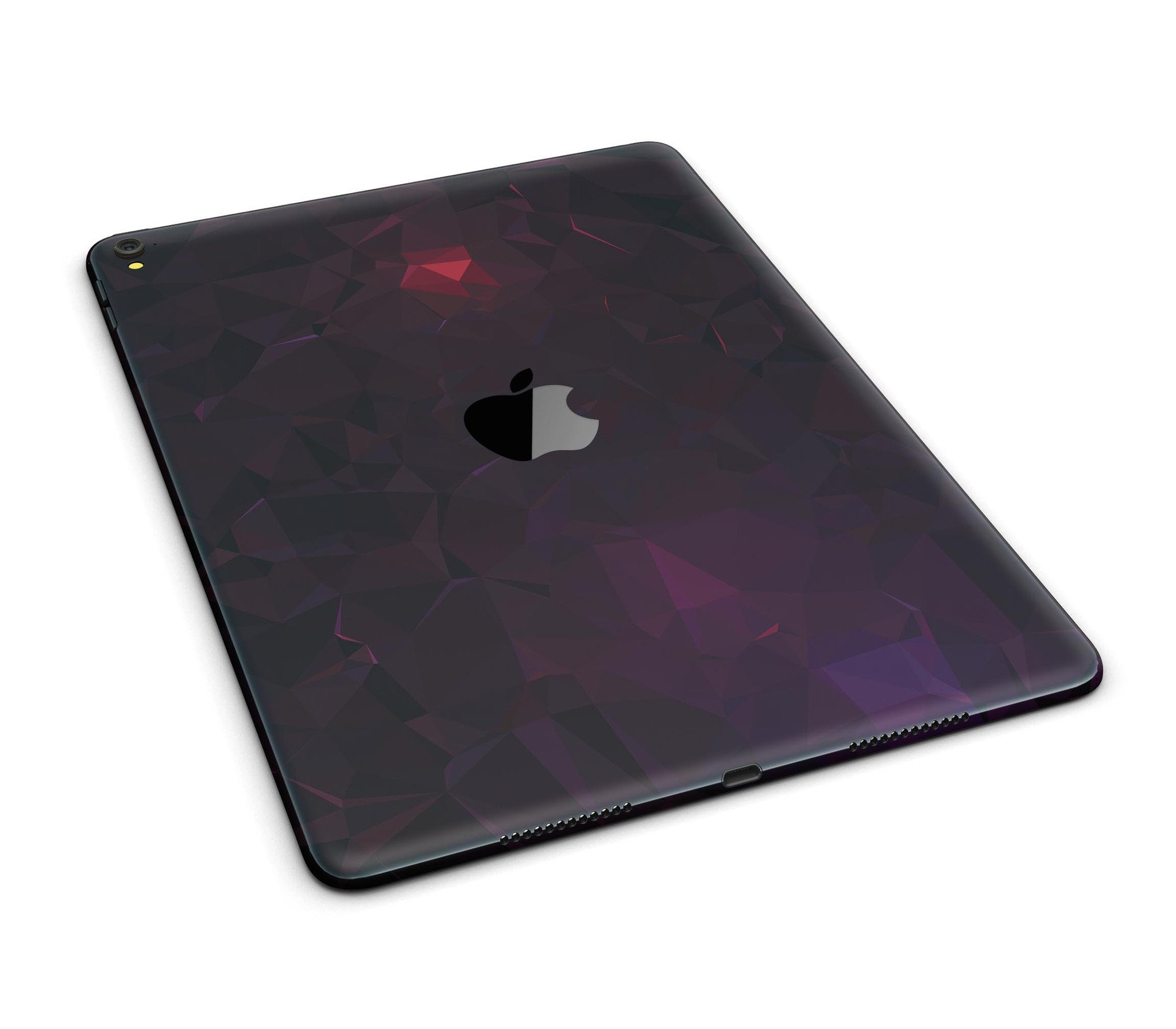 Dark Age Geometric V13 Full Body Skin for iPad Pro, showcasing geometric patterns and available in glossy or matte finishes.