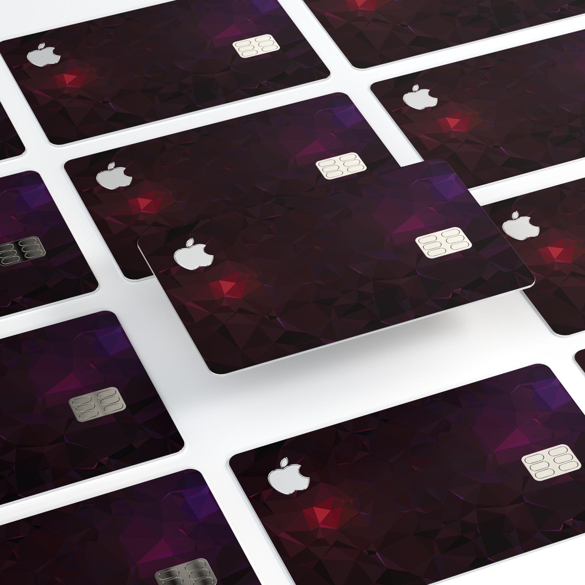 Dark Age Geometric V13 decal skin kit for Apple Card, showcasing premium vinyl design with geometric patterns.