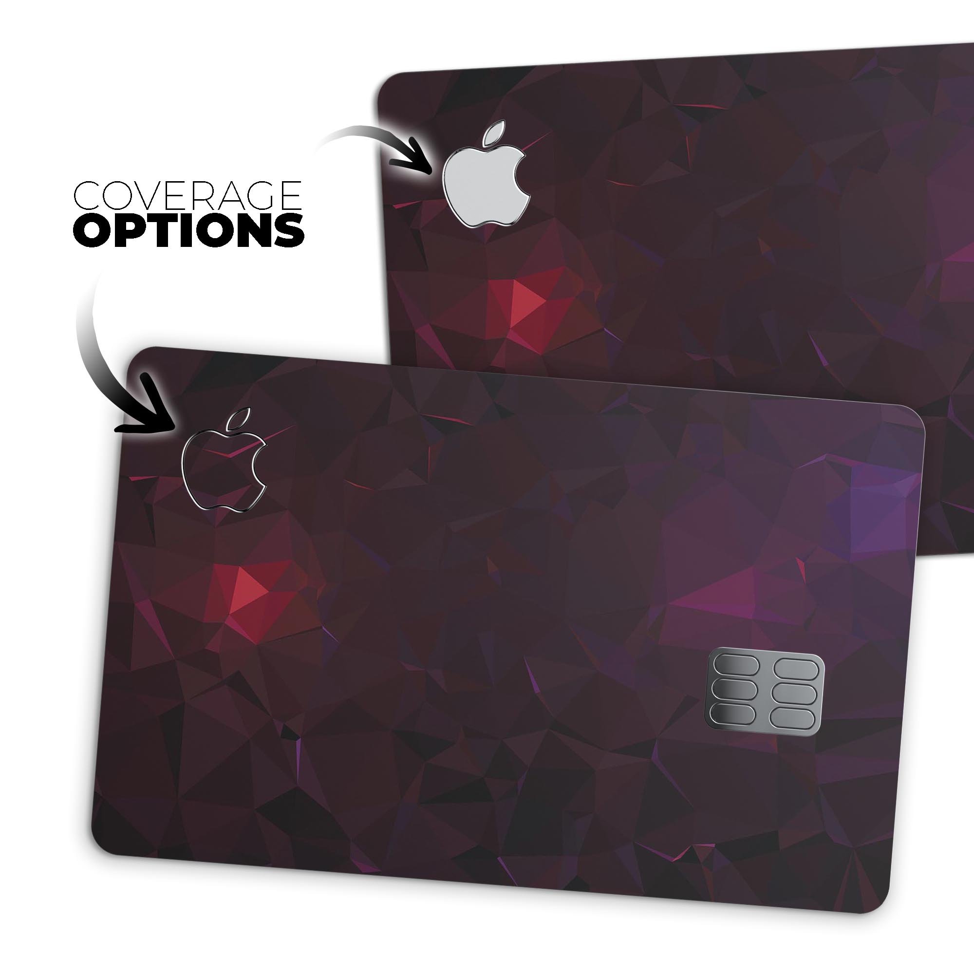 Dark Age Geometric V13 decal skin kit for Apple Card, showcasing premium vinyl design with geometric patterns.