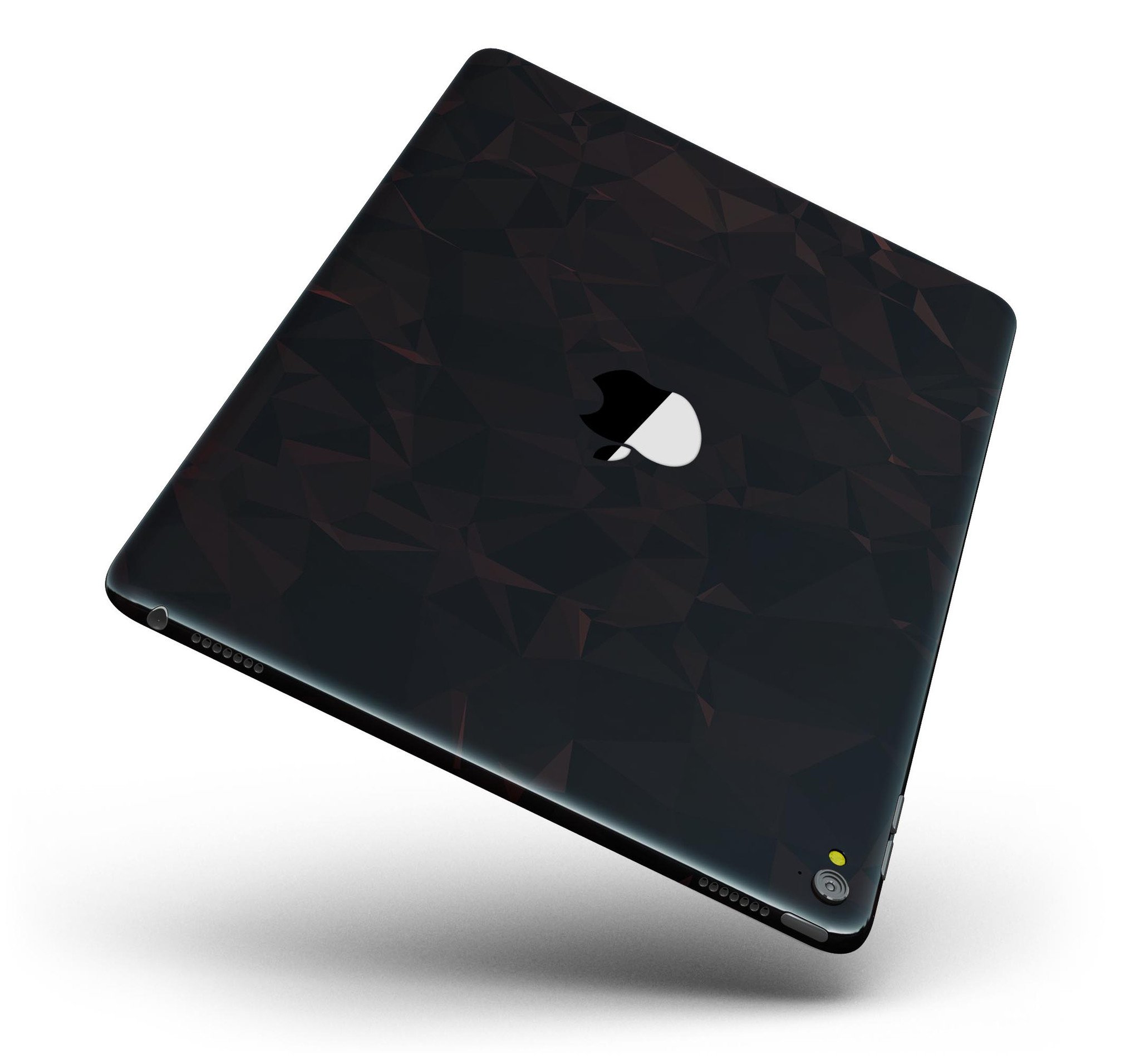 Dark Geometric V1 Full Body Skin for iPad Pro, showcasing a modern geometric pattern in glossy and matte finishes.