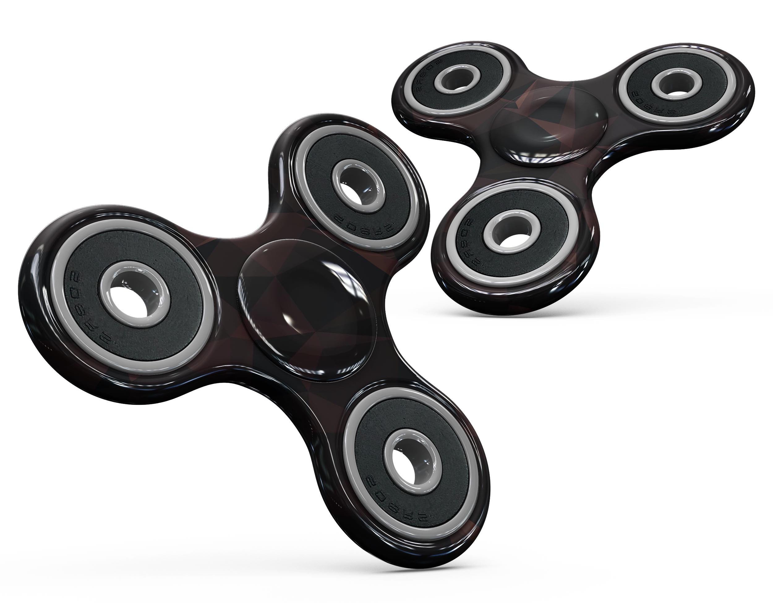 Dark Geometric V1 Full-Body Skin-Kit for fidget spinners, showcasing a modern geometric design on premium vinyl.