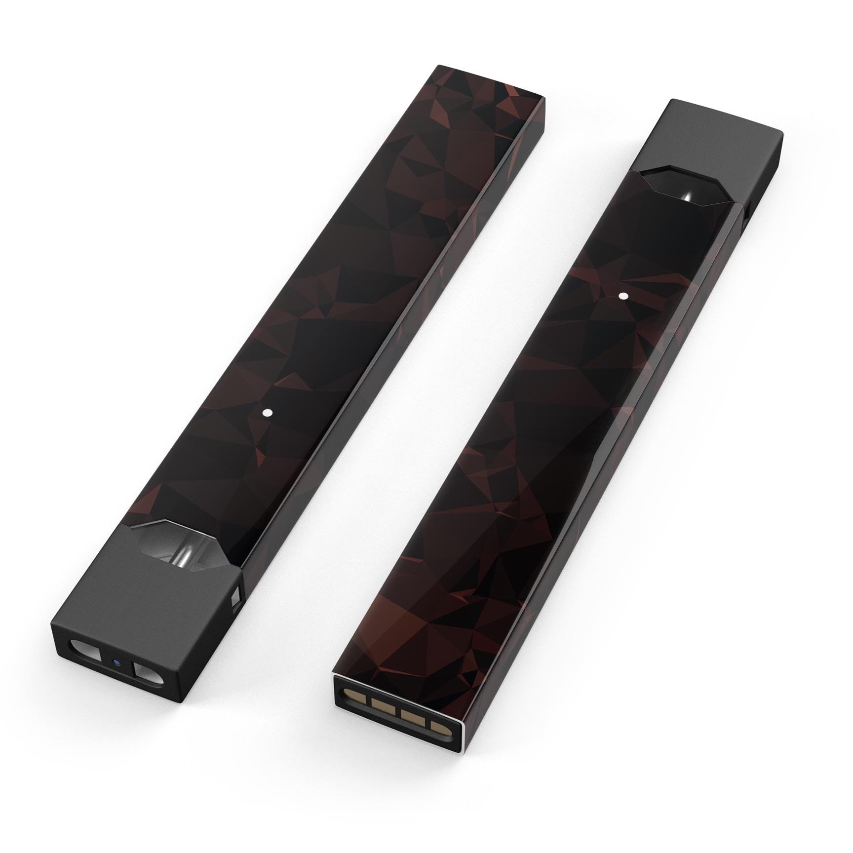 Dark Geometric V1 premium skin-wrap sticker for JUUL device, featuring a unique geometric design and protective lamination.