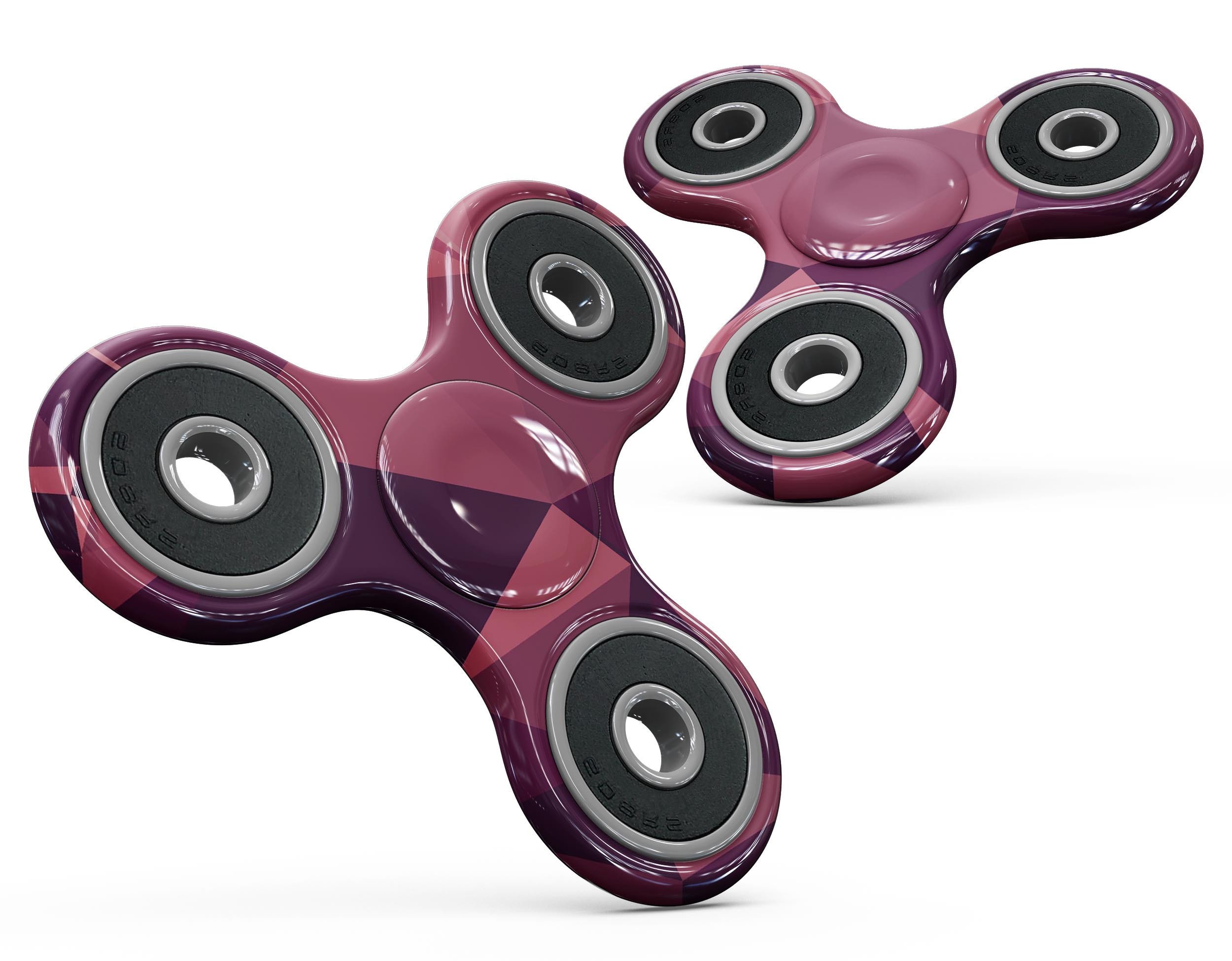 Dark Geometric V15 Full-Body Fidget Spinner Skin-Kit showcasing a stylish geometric pattern on premium vinyl.