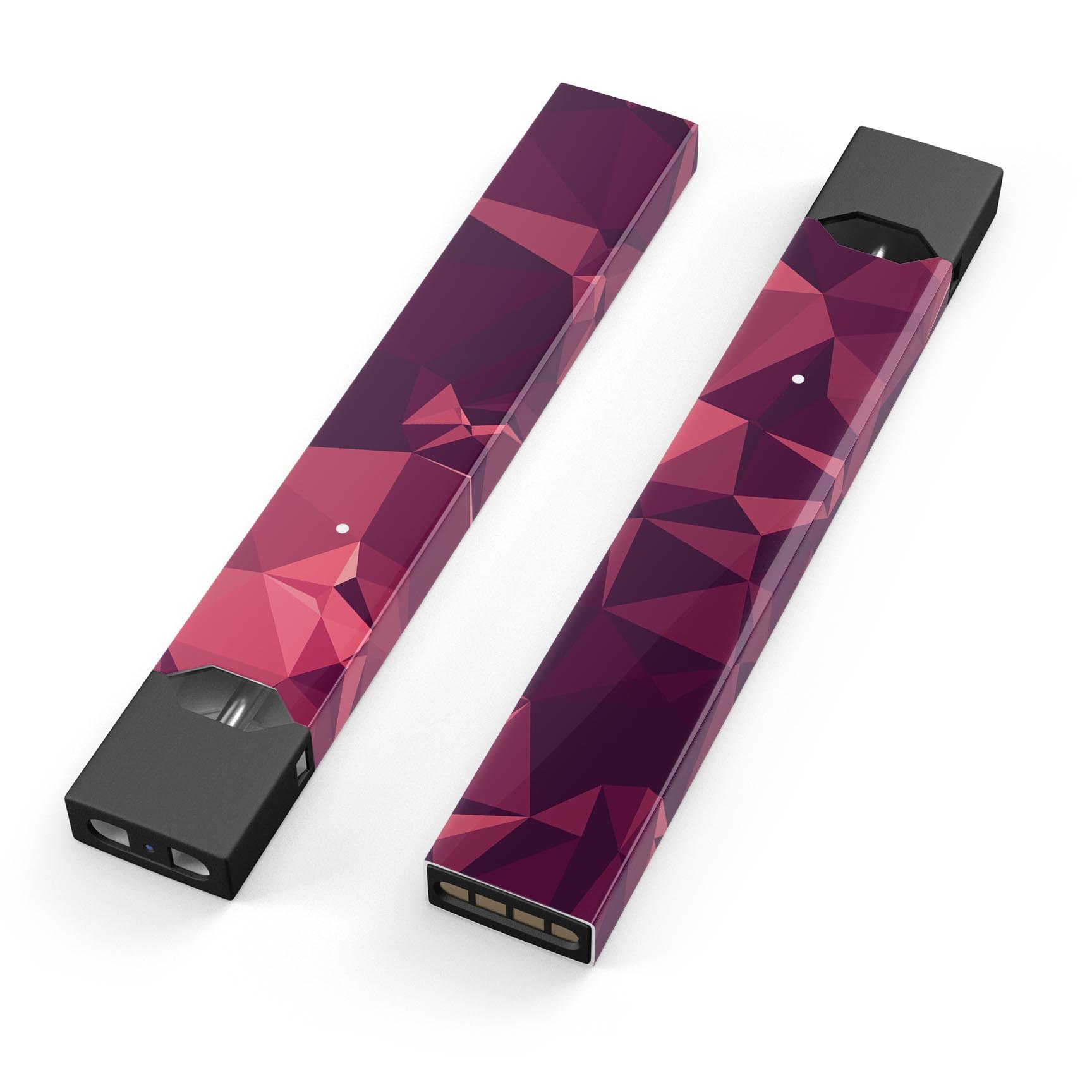 Dark Geometric V15 skin-wrap sticker designed for JUUL vaping device, featuring a unique geometric pattern and premium vinyl material.